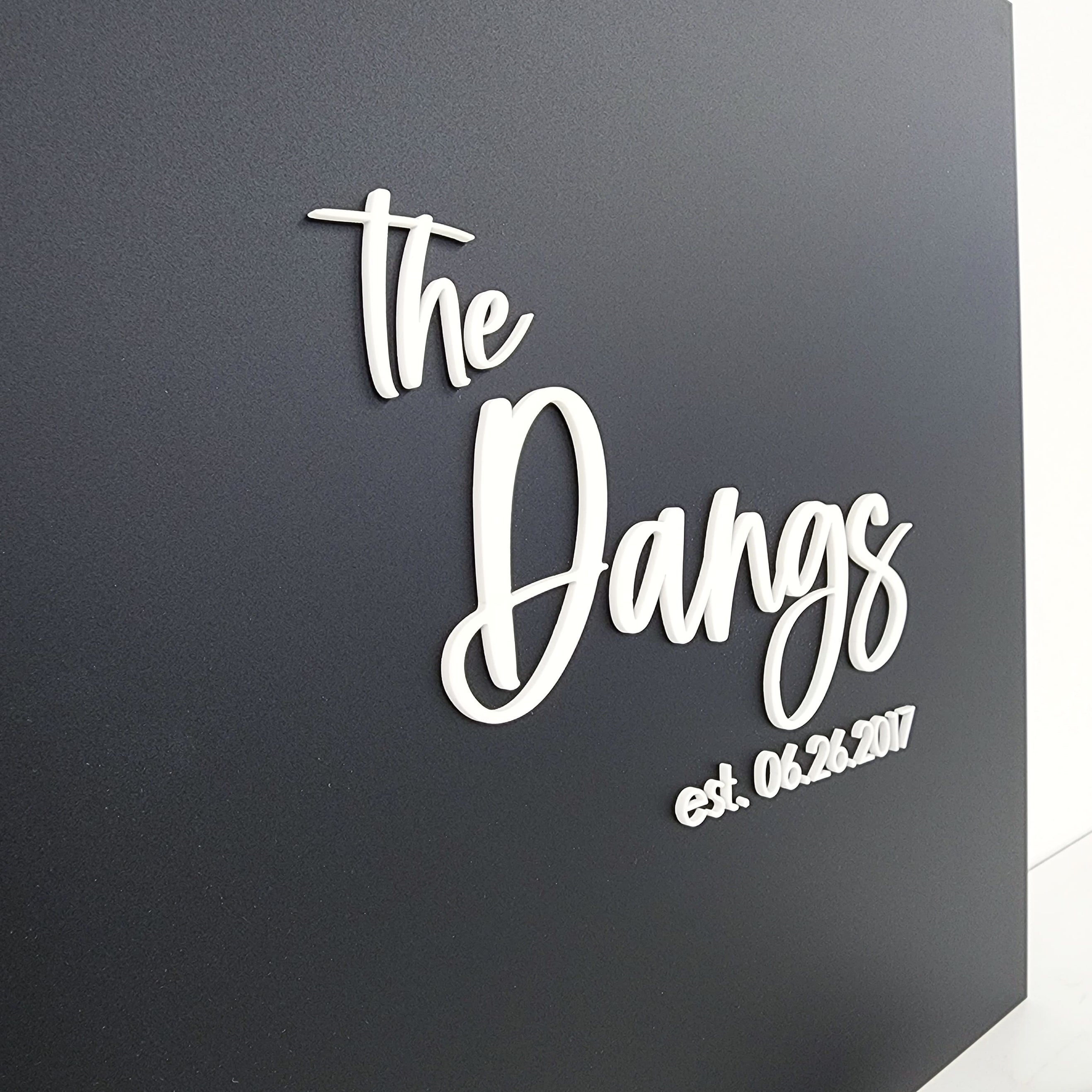 Custom Acrylic Guestbook | Family Name | Layered Acrylic |