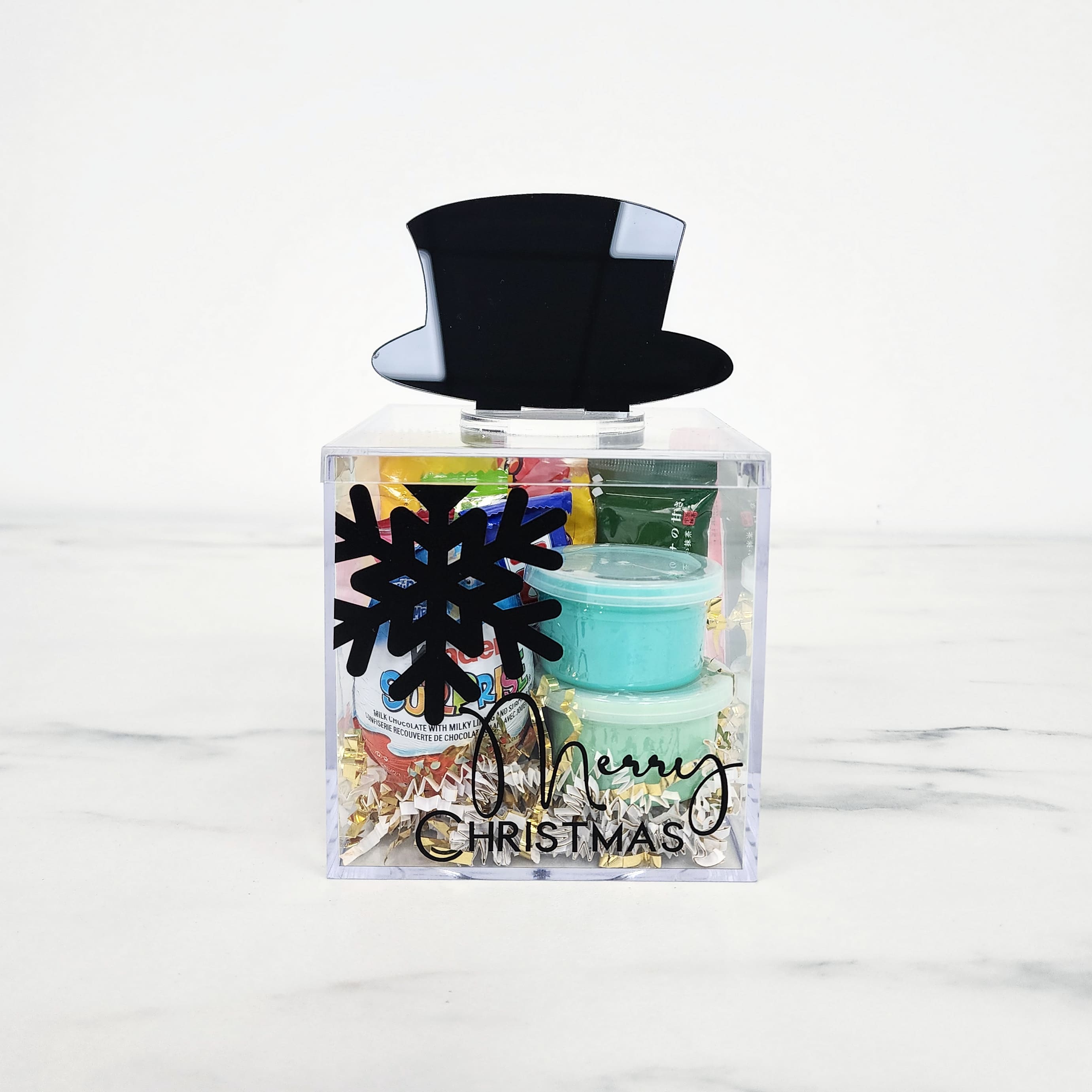 Freestanding Christmas Snowman Hat | 3mm Hat | 4mm Base