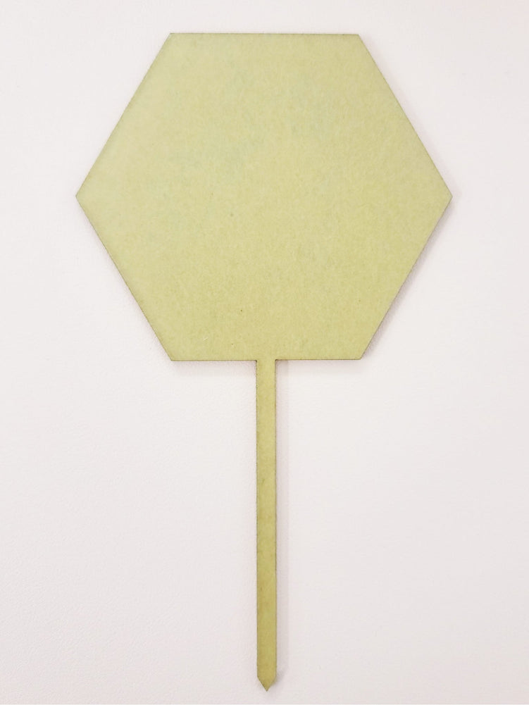 Hexagon | Blank Acrylic Cake Topper