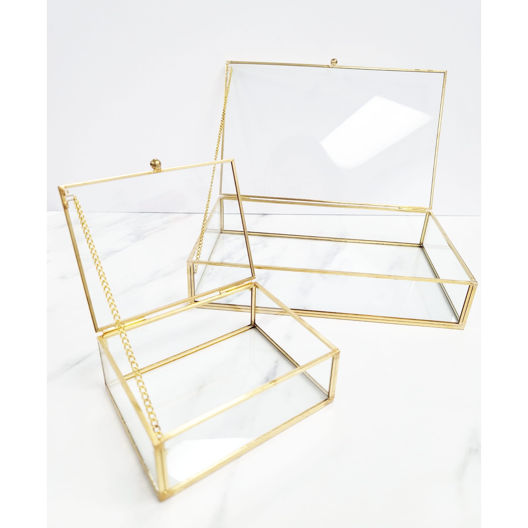 Gold Metal Jewelry Box