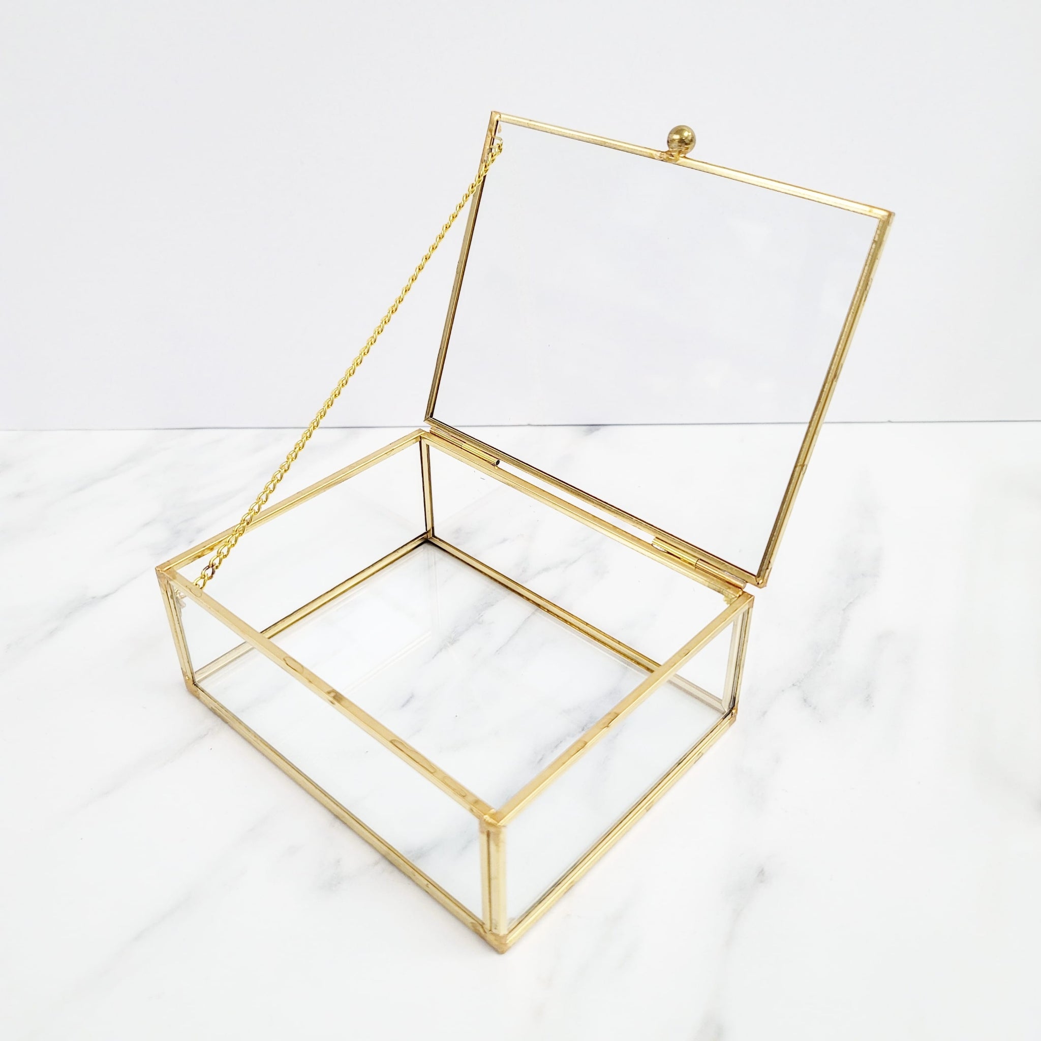 Gold Metal Jewelry Box