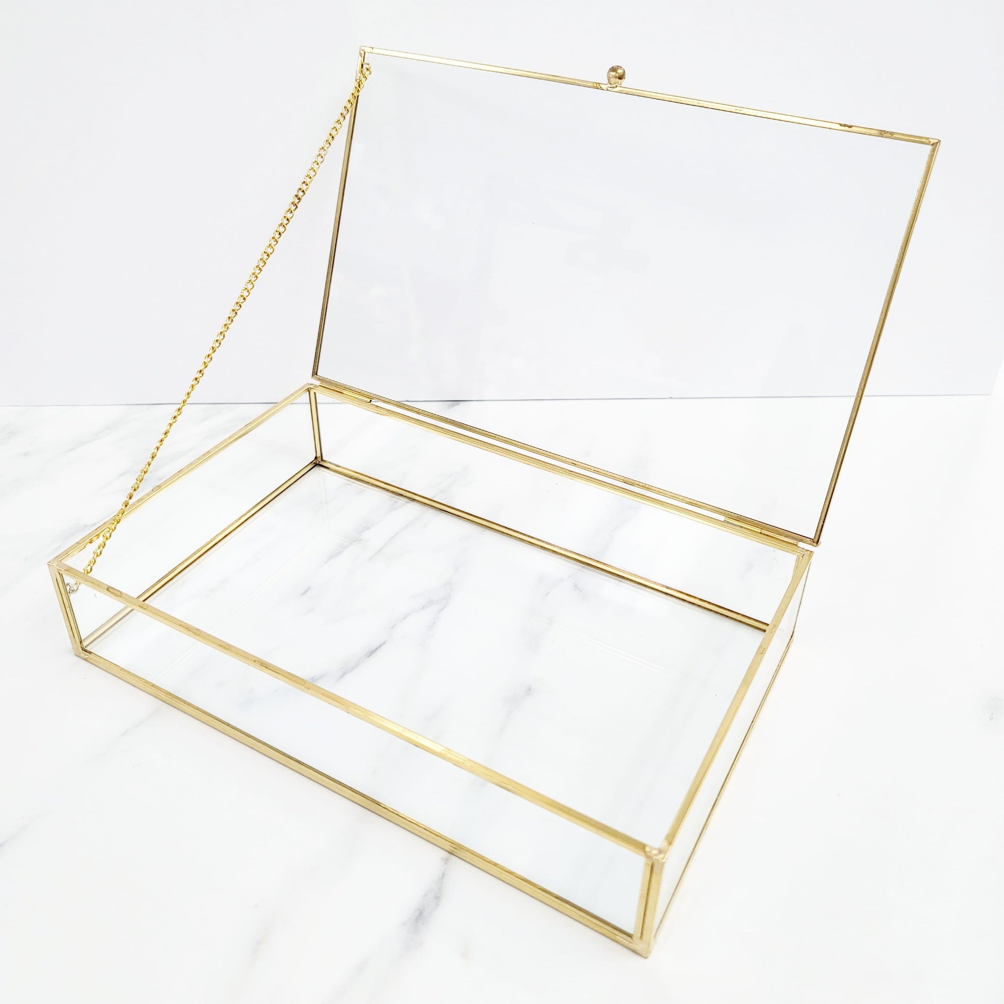 Gold Metal Jewelry Box