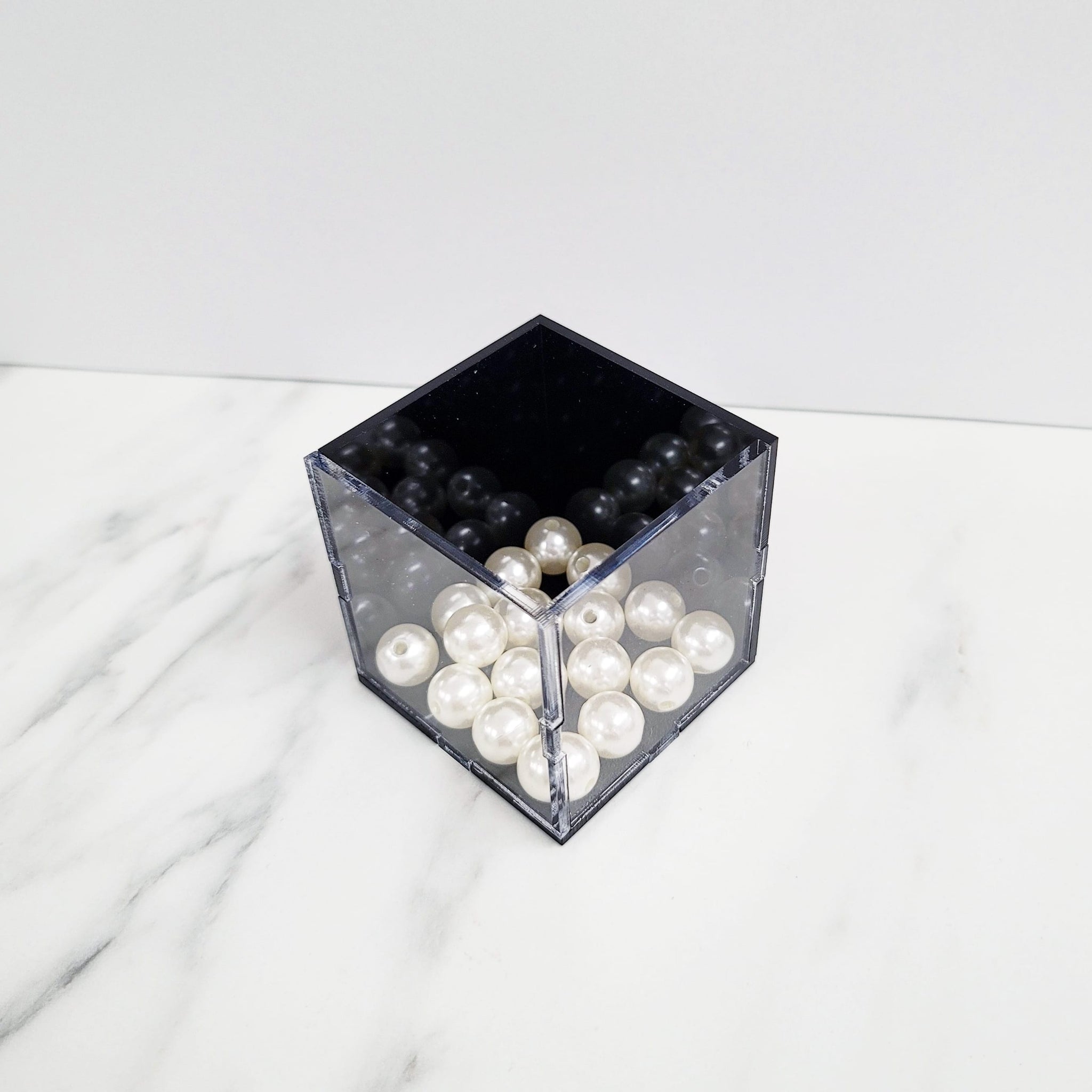 Black Acrylic Box | 2.5 x 2.5 x 2.5"