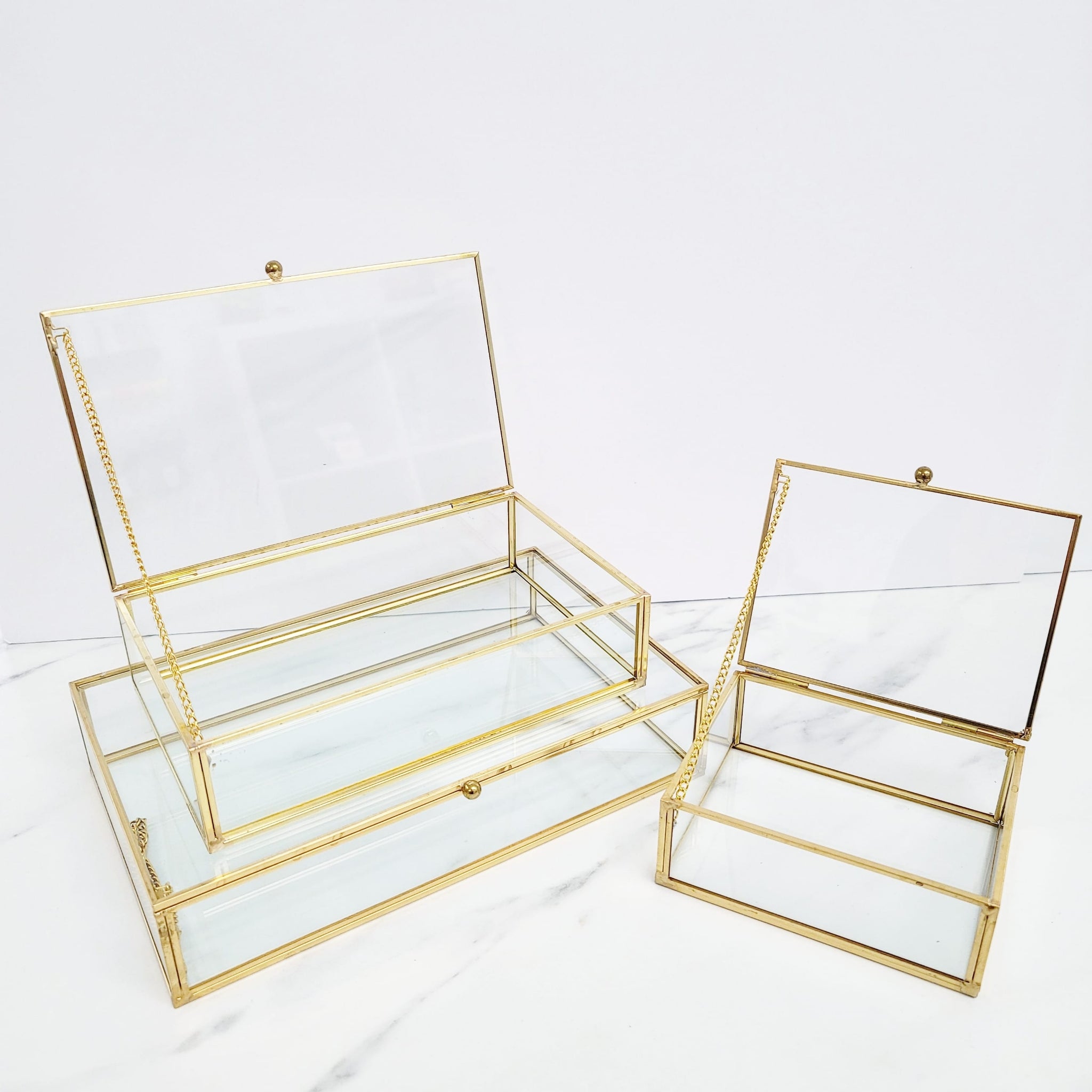 Gold Metal Jewelry Box