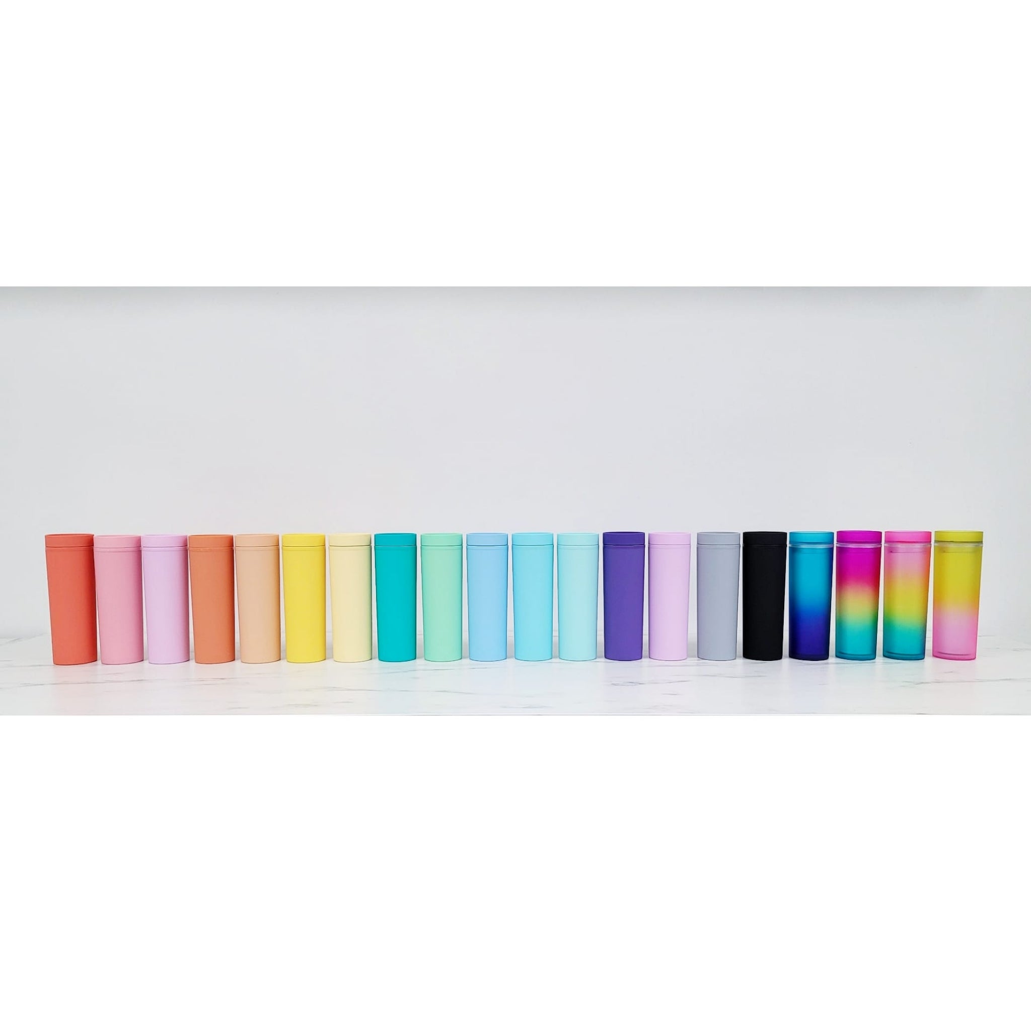 Skinny Matte Acrylic Tumbler | 16oz