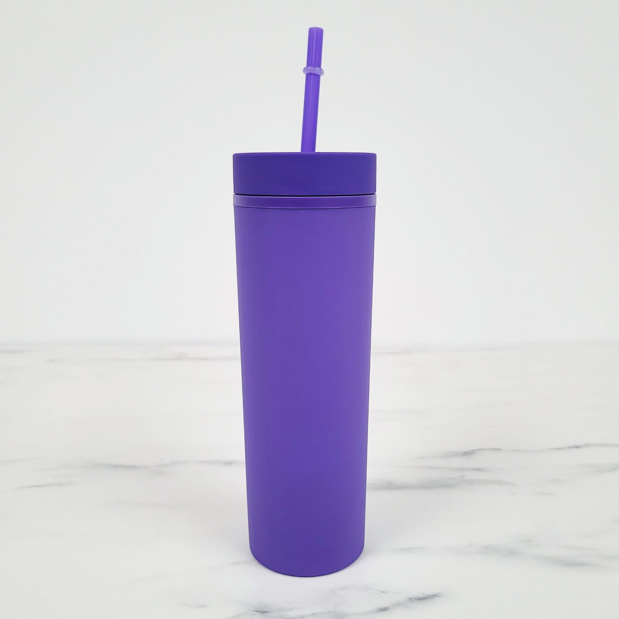 Skinny Matte Acrylic Tumbler | 16oz