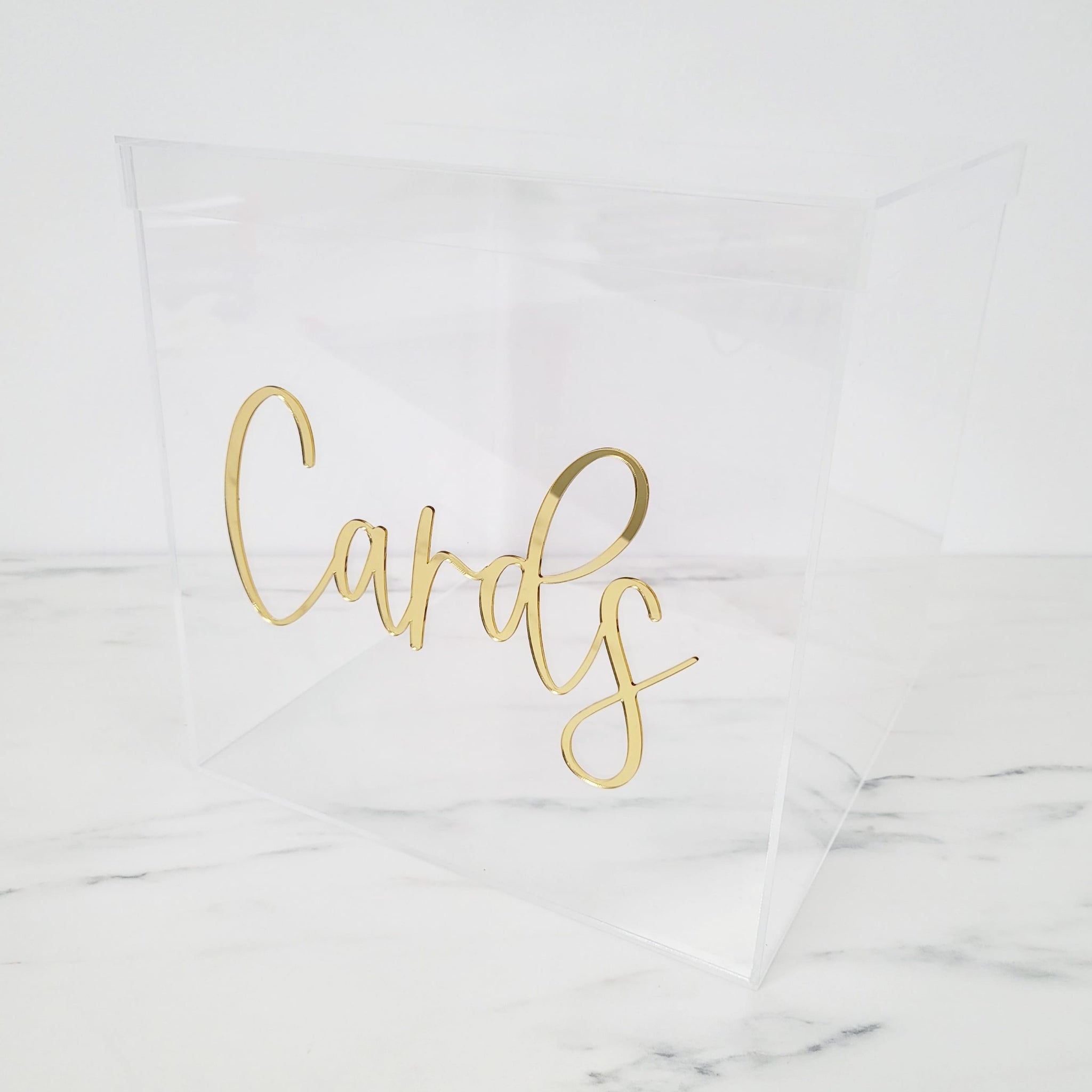 Acrylic Card Box | Busta Box | 10" | in-store pickup only