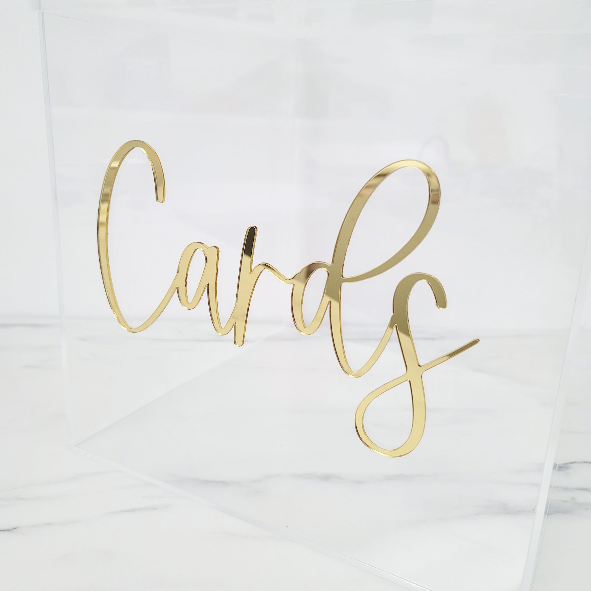 Acrylic Card Box | Busta Box | 10" | in-store pickup only