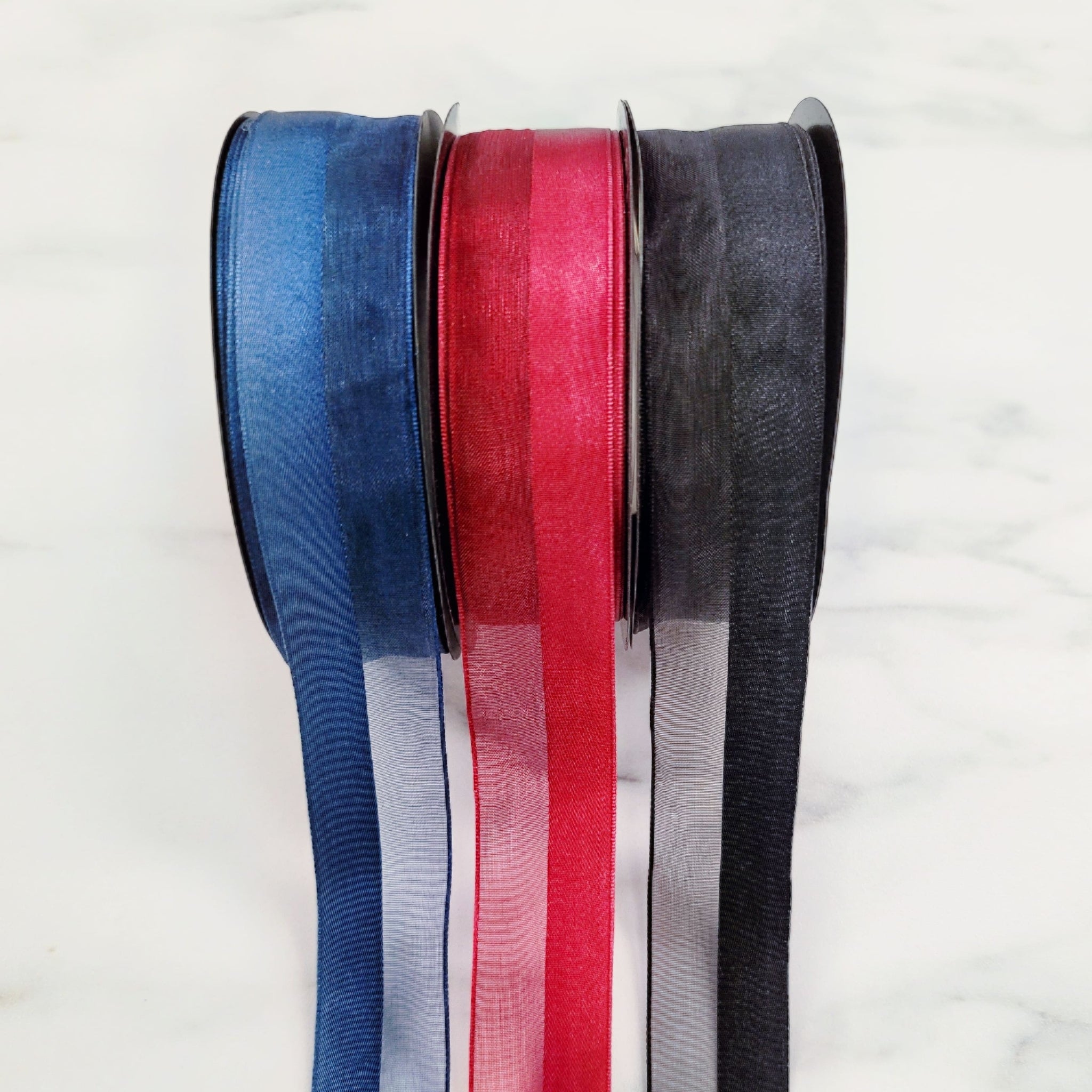 Double Faced Sheer Ribbon | 25mm x 18m (20 yards)