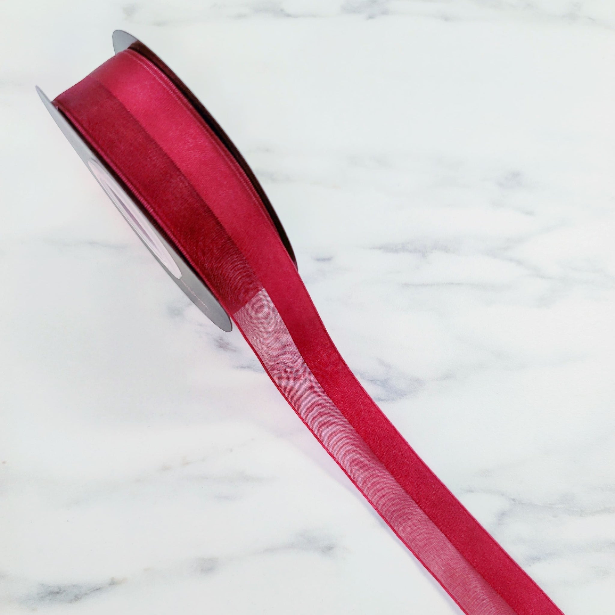 Double Faced Sheer Ribbon | 25mm x 18m (20 yards)
