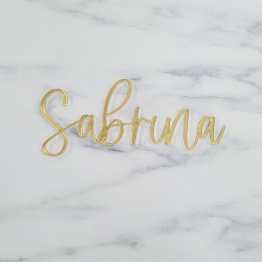 Acrylic Place Cards & Names