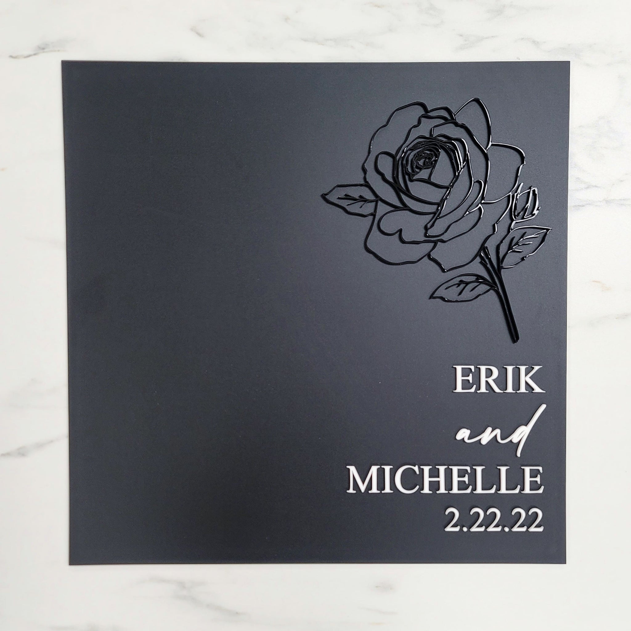 Custom Acrylic Guestbook | Layered Acrylic