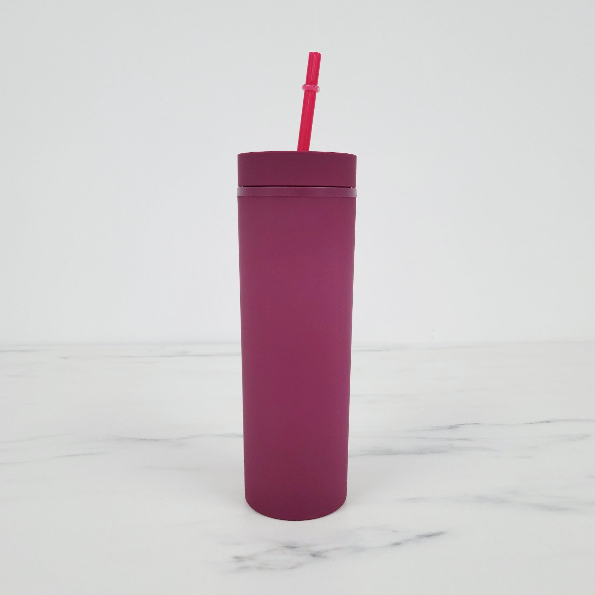 Skinny Matte Acrylic Tumbler | 16oz *NEW COLOURS*