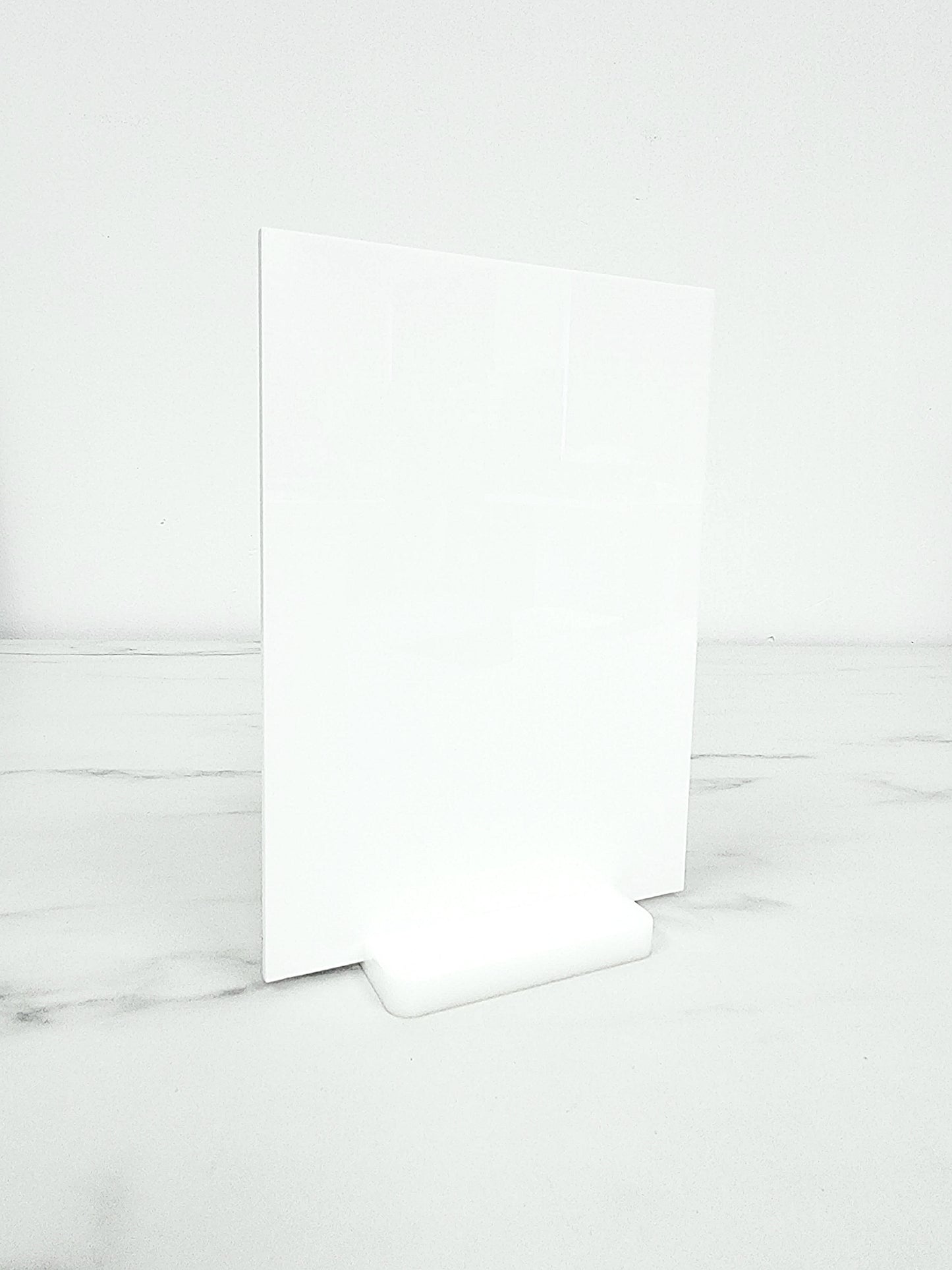 Acrylic Sign Stand | White