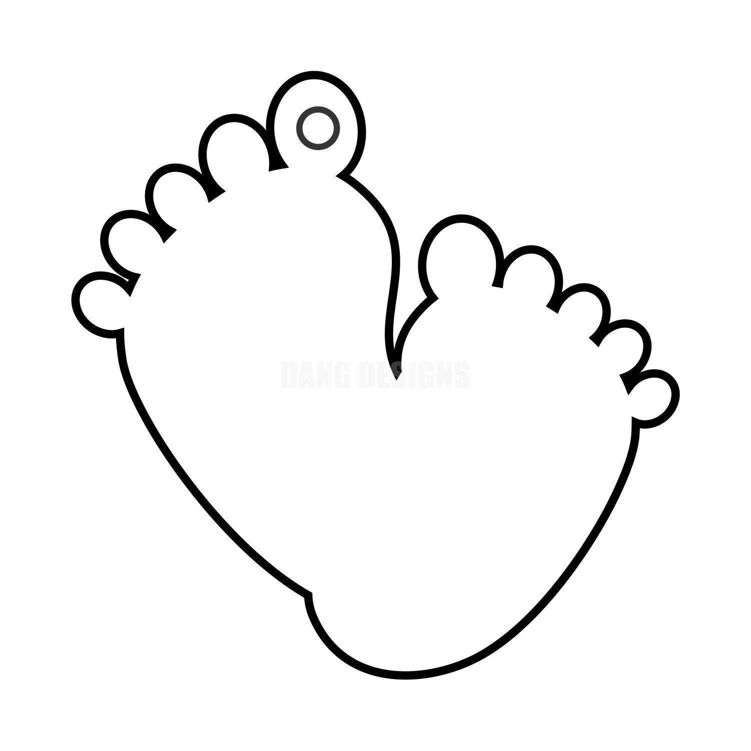 Baby Feet Acrylic Blank