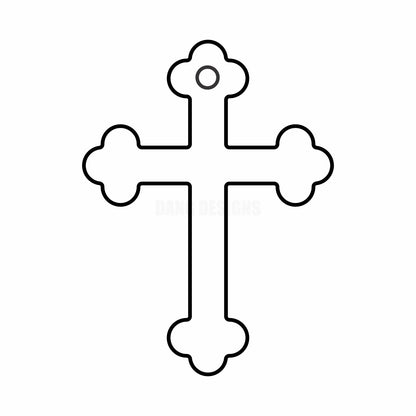 Orthodox Cross Acrylic Blank