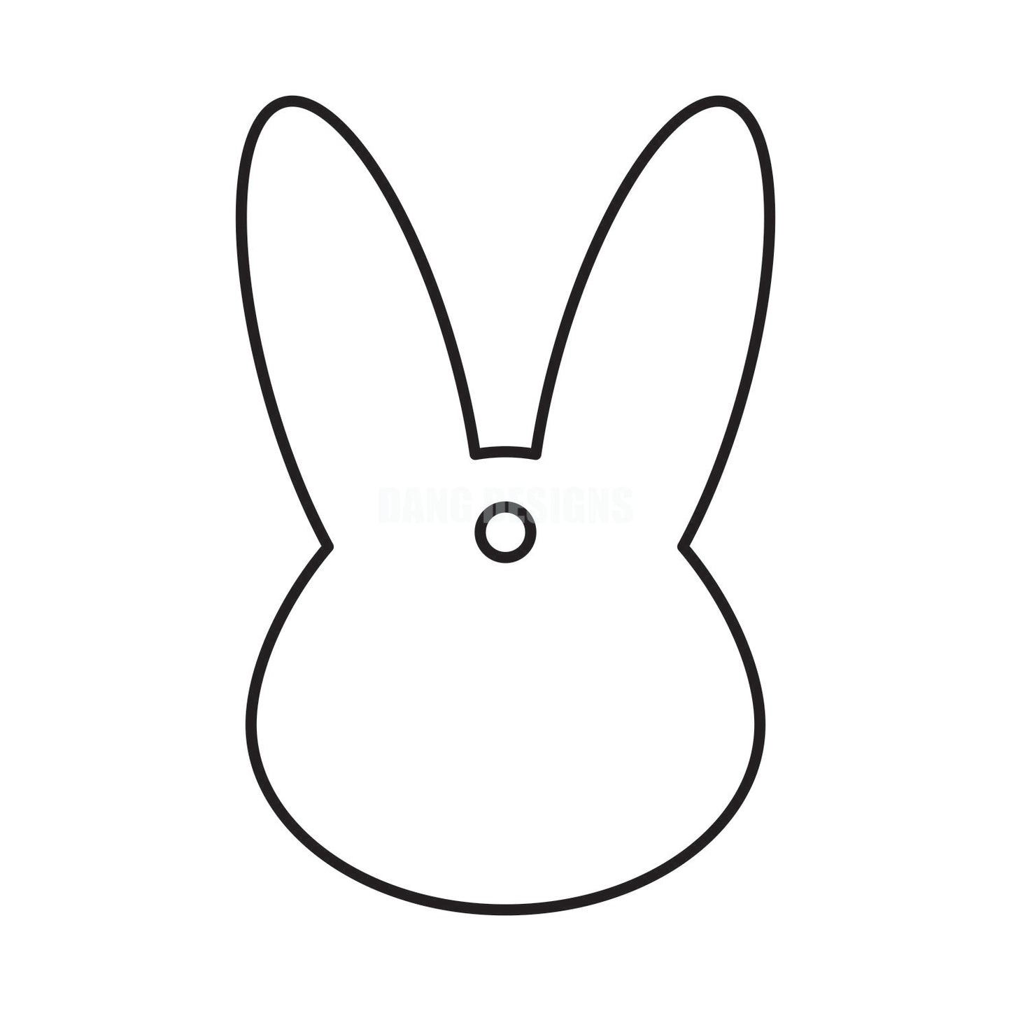 Bunny Head Acrylic Blank