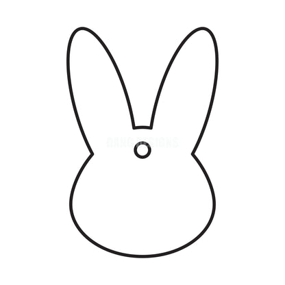Bunny Head Acrylic Blank
