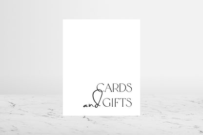 Cards & Gifts Sign | The EMMA