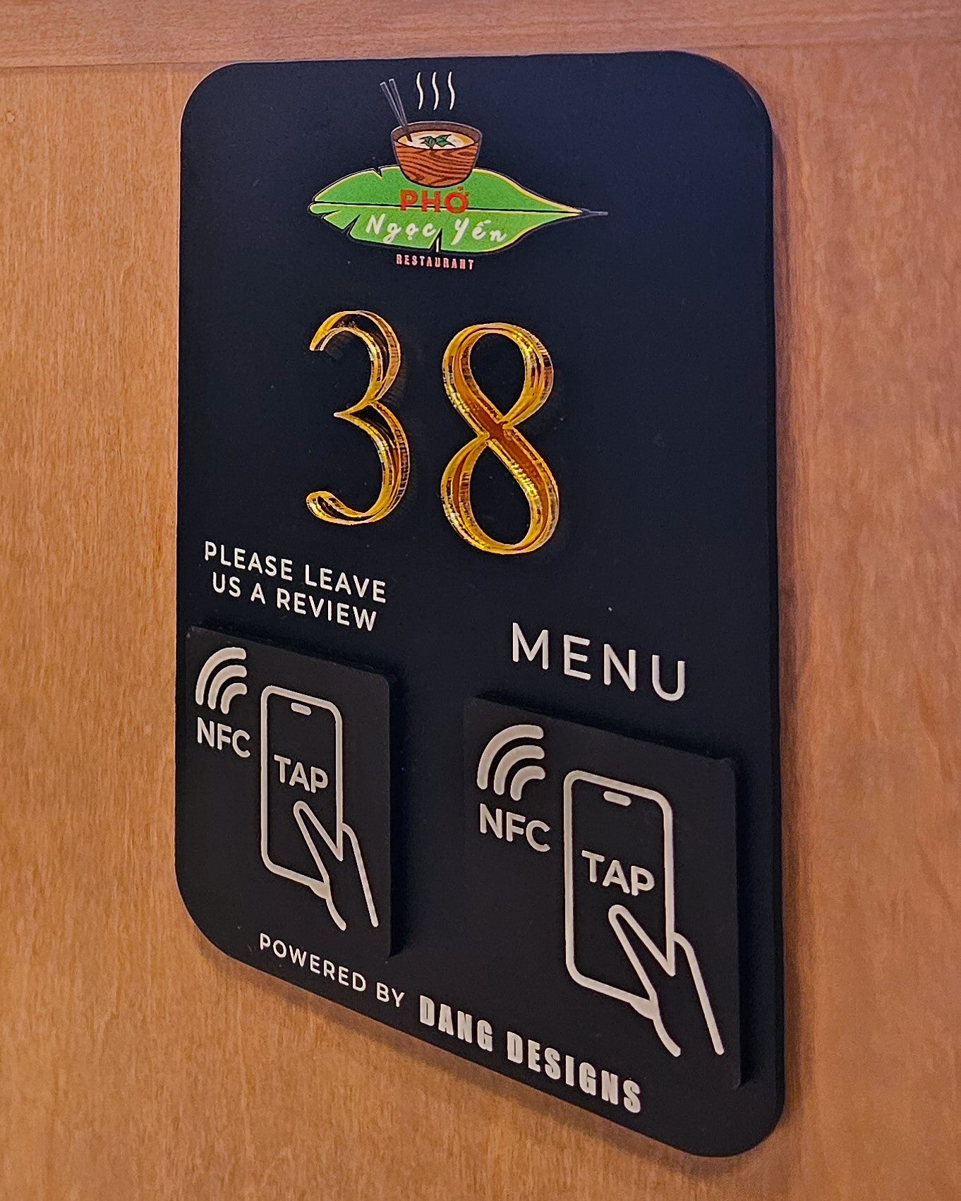 Custom Acrylic NFC Booth Sign – Dang Designs