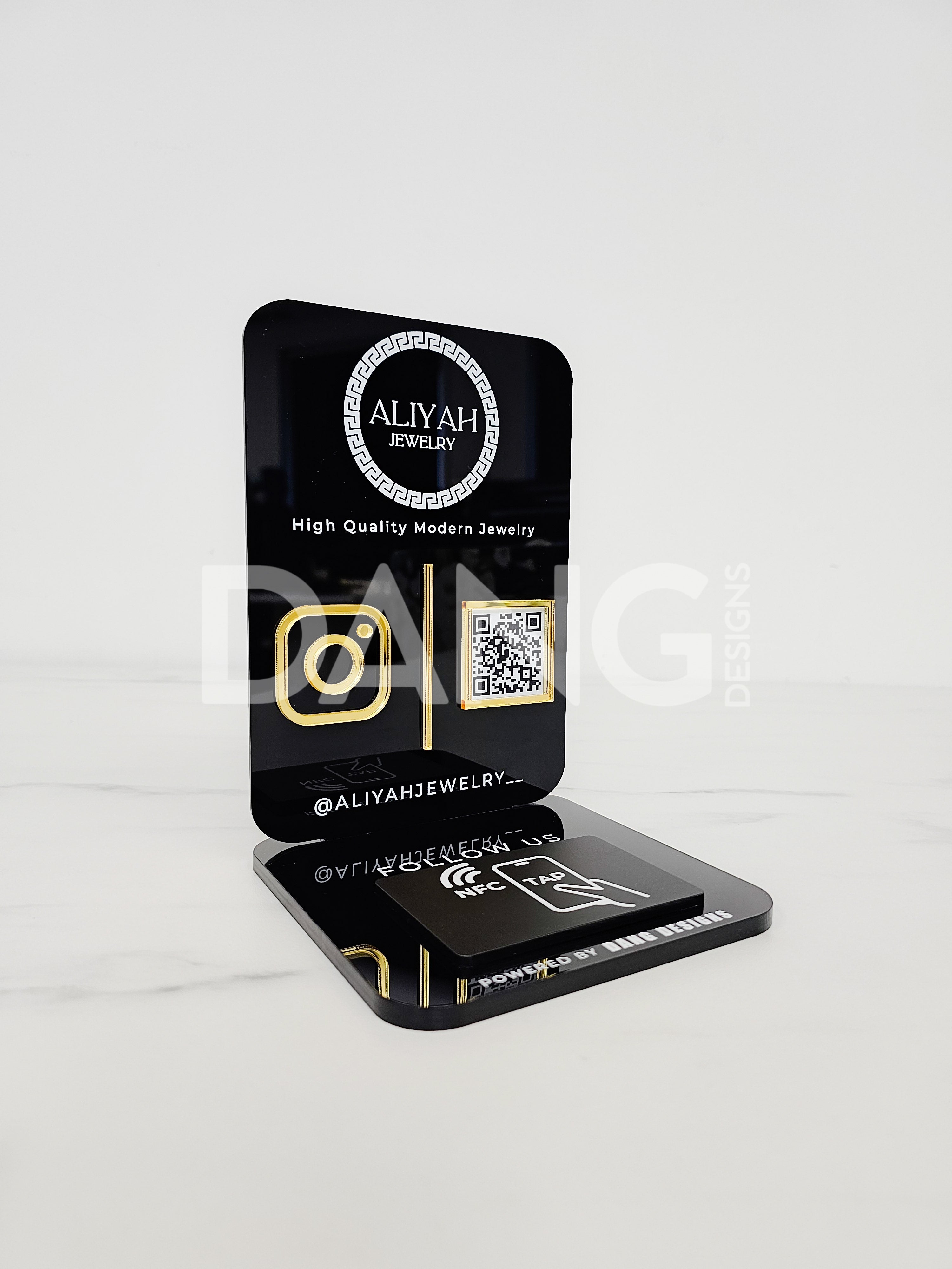 Custom Acrylic NFC Instagram Sign – Dang Designs