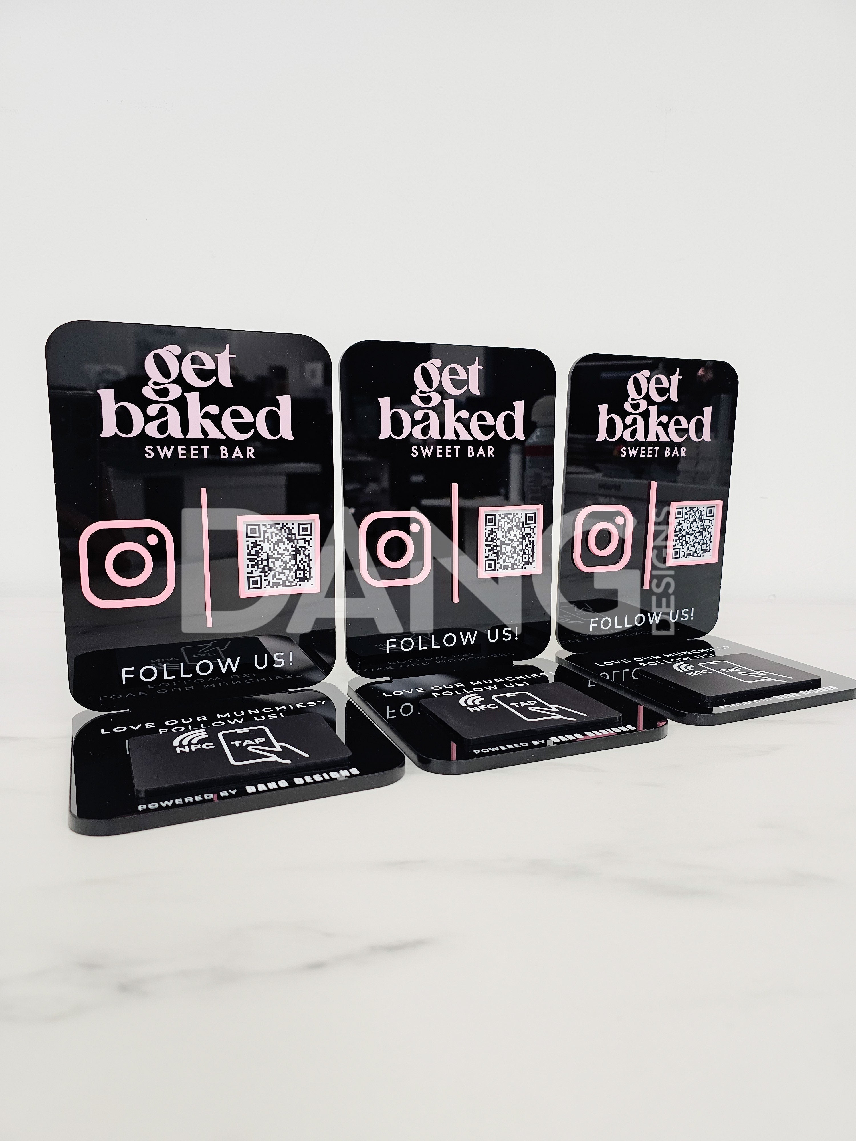 Custom Acrylic NFC Instagram Sign – Dang Designs