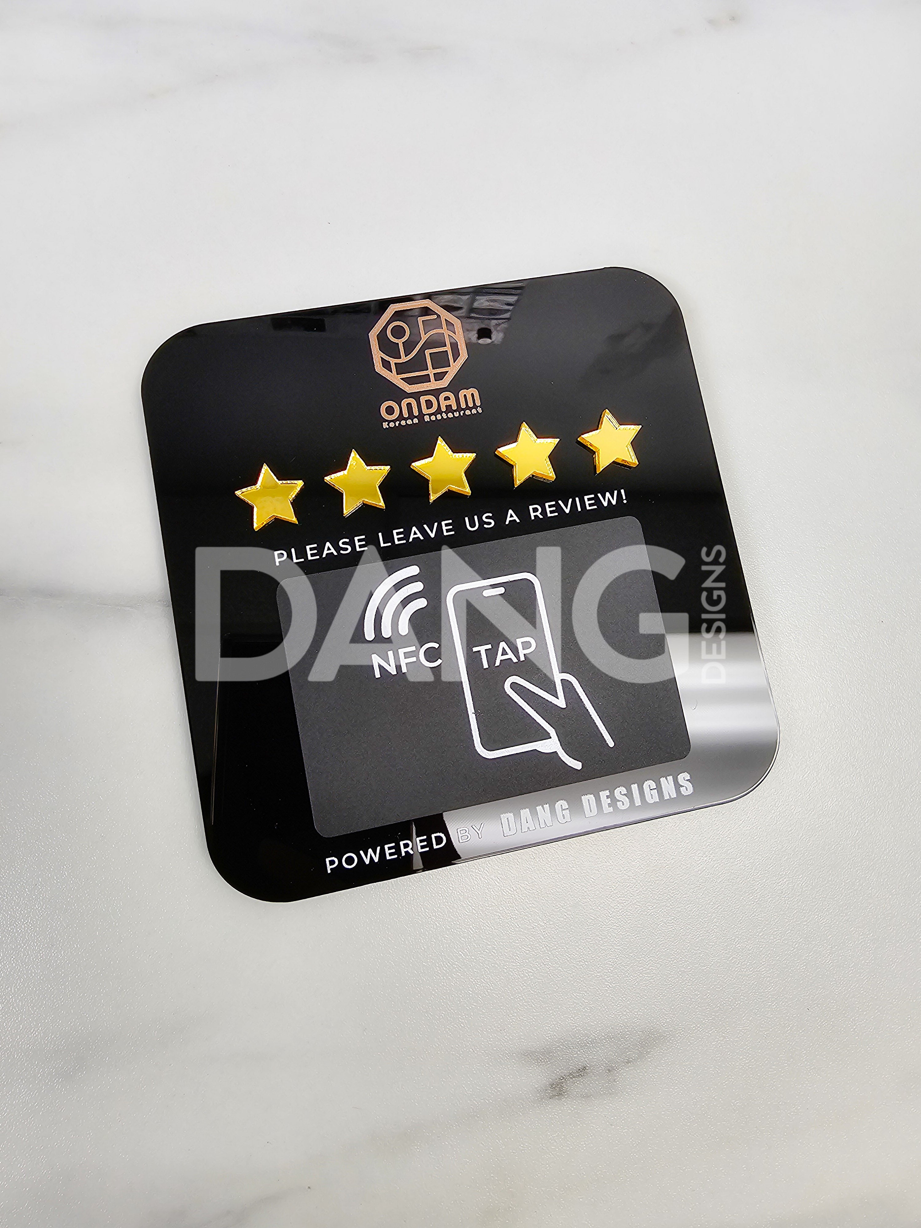 Custom Acrylic NFC Review Pad