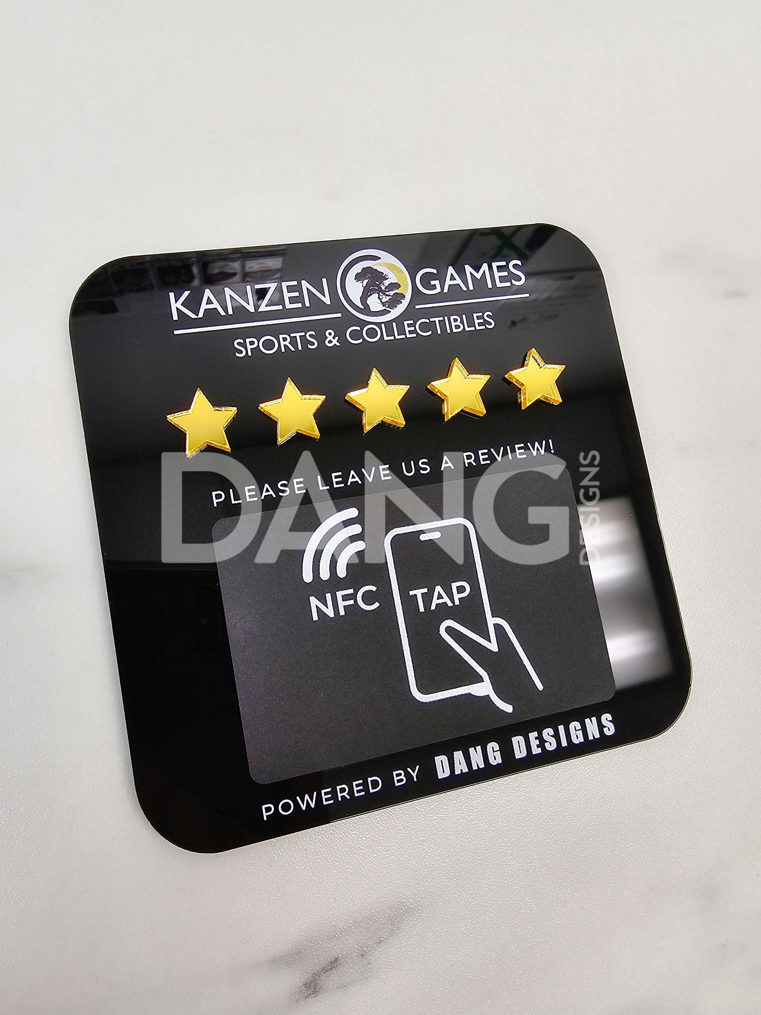 Custom Acrylic NFC Review Pad