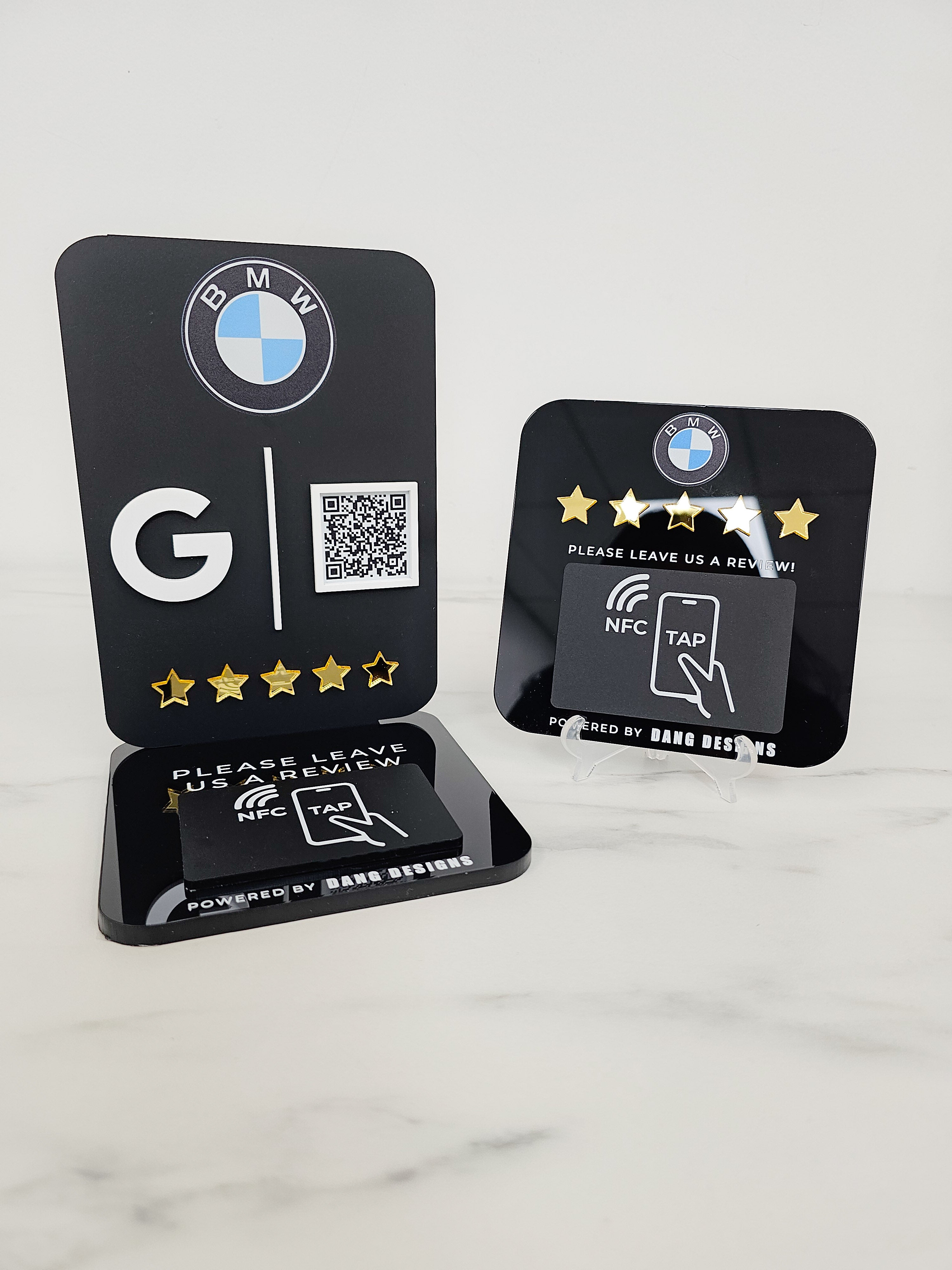 Custom Acrylic NFC Review Sign & Pad Bundle – Dang Designs