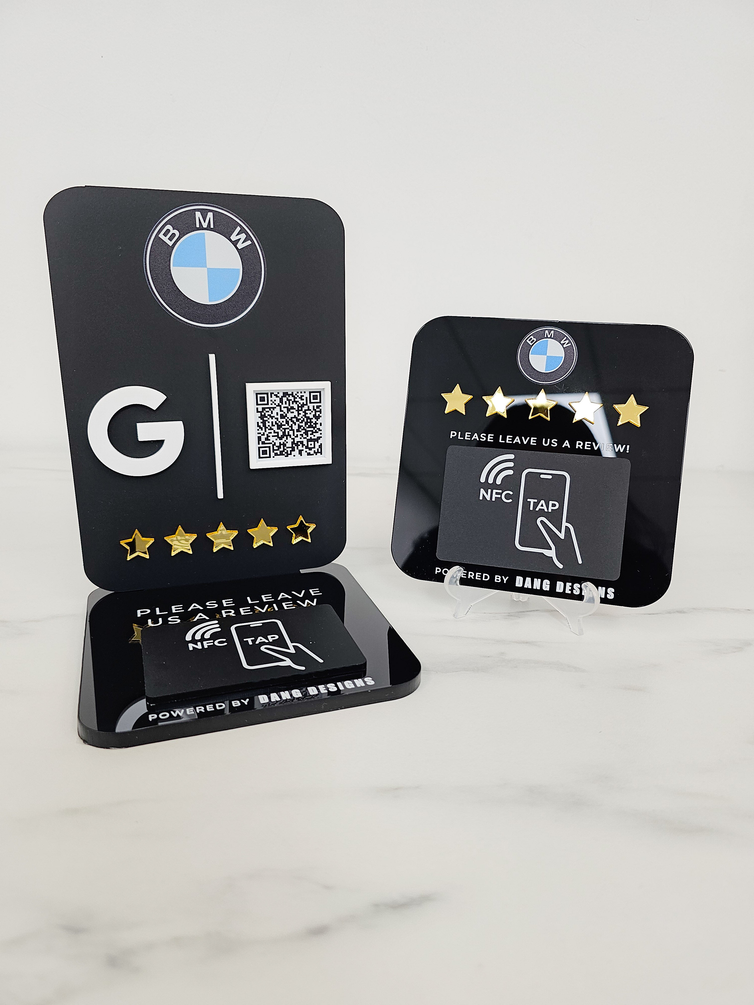 Custom Acrylic NFC Review Sign & Pad Bundle