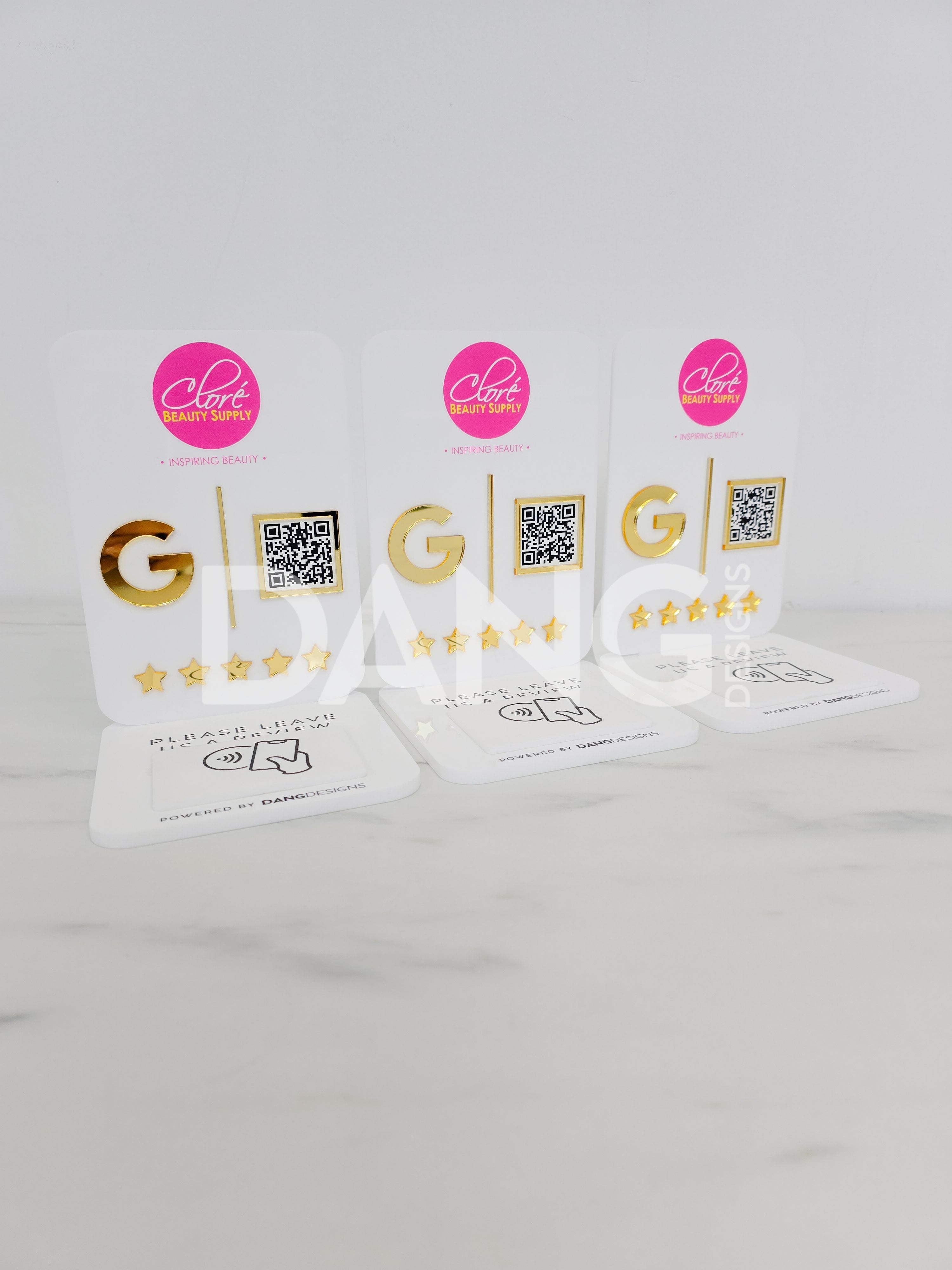 Custom Acrylic NFC Google Review Sign