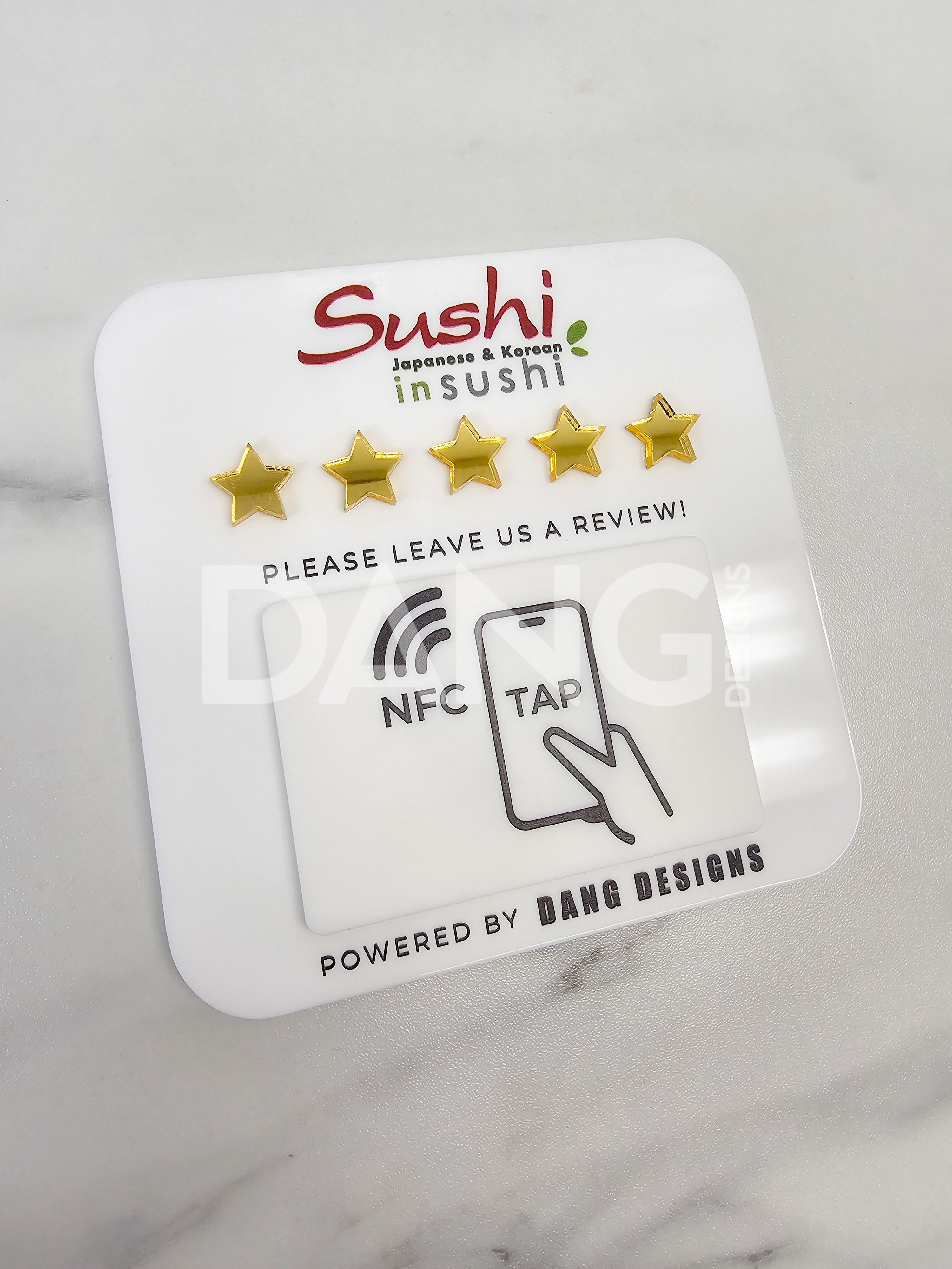 Custom Acrylic NFC Review Pad