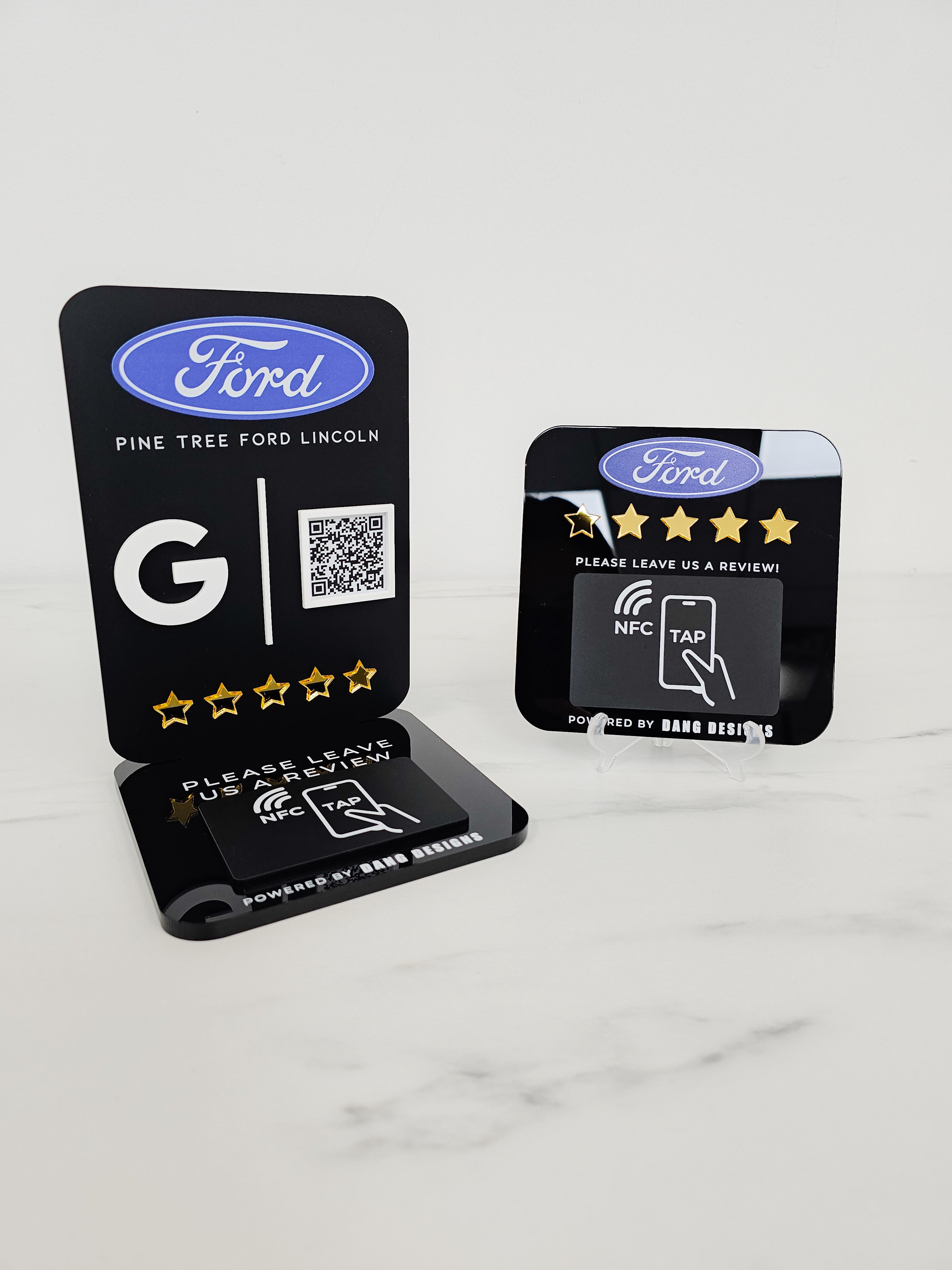 Custom Acrylic NFC Review Sign & Pad Bundle