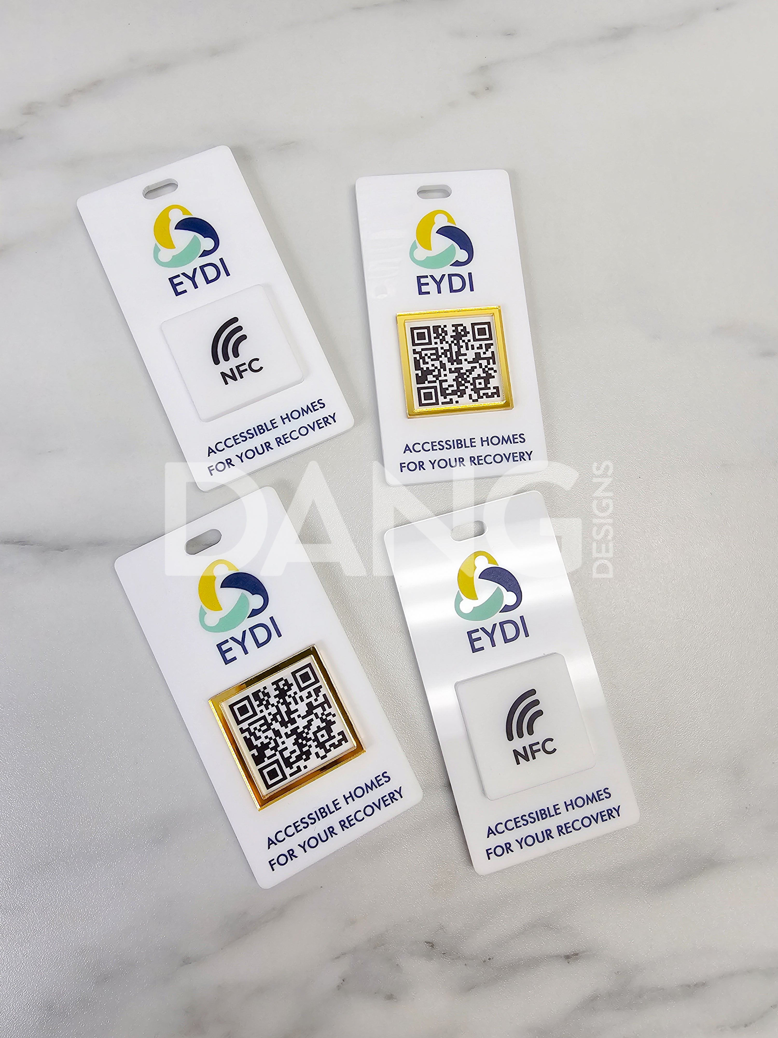 Custom DUAL Tradeshow NFC & QR Code Badges