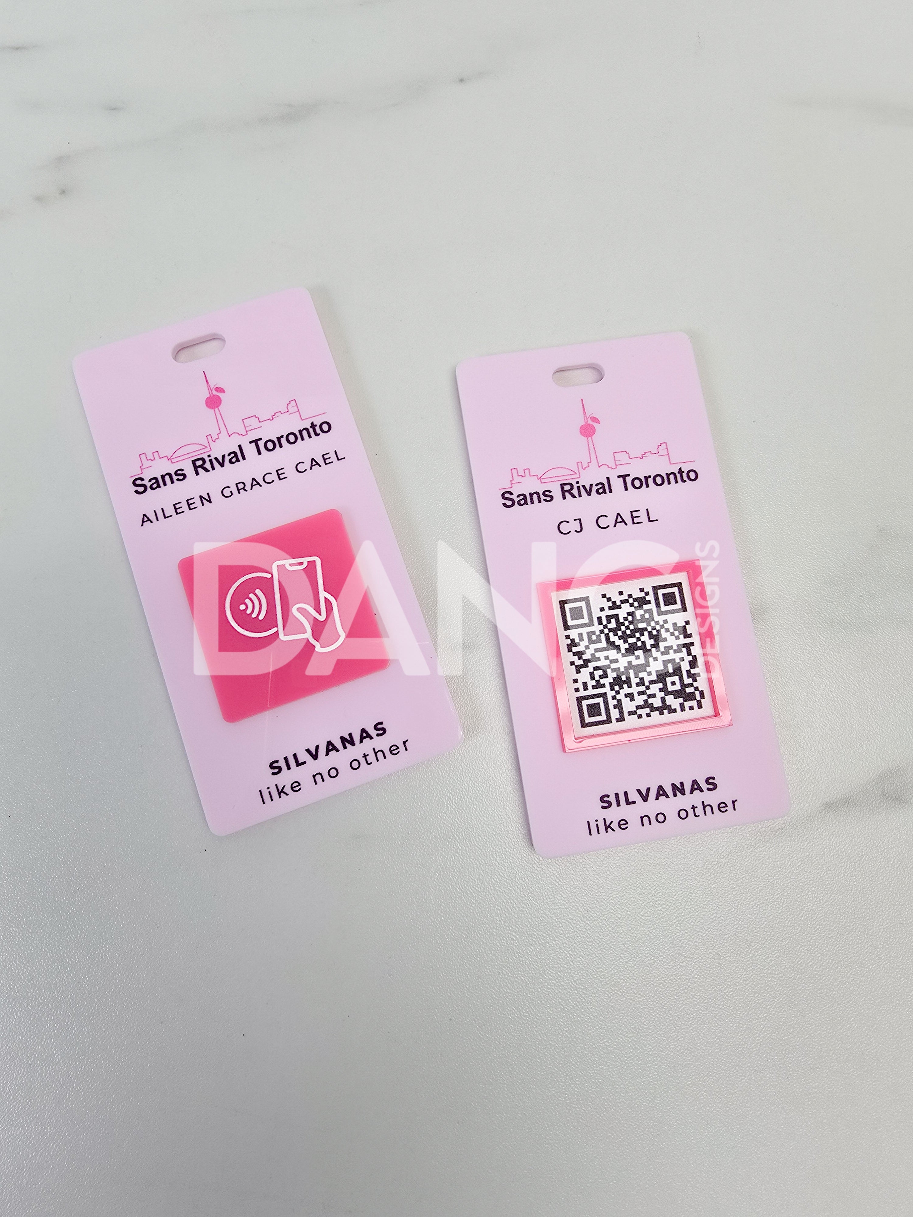 Custom DUAL Tradeshow NFC & QR Code Badges