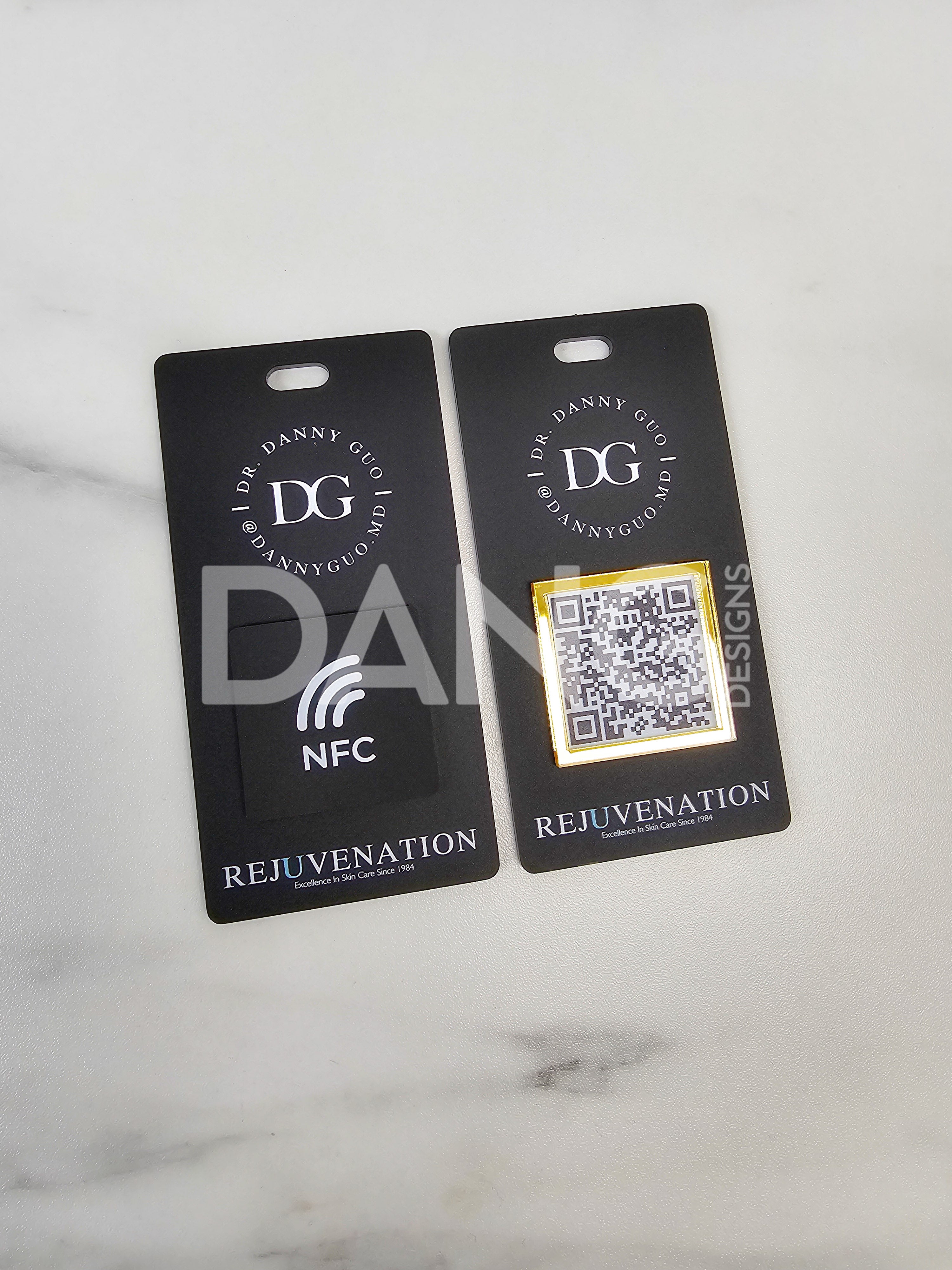 Custom DUAL Tradeshow NFC & QR Code Badges