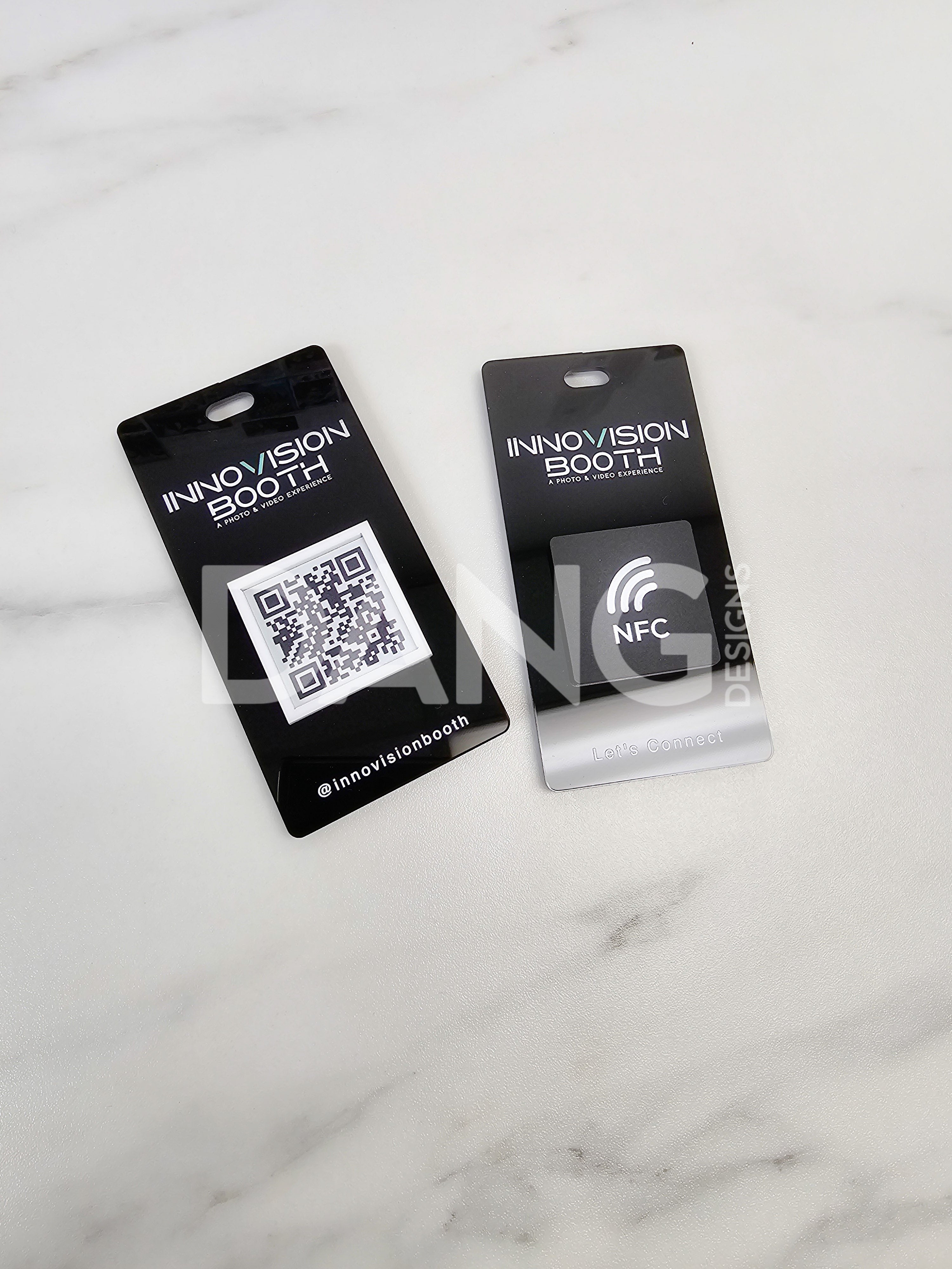 Custom DUAL Tradeshow NFC & QR Code Badges