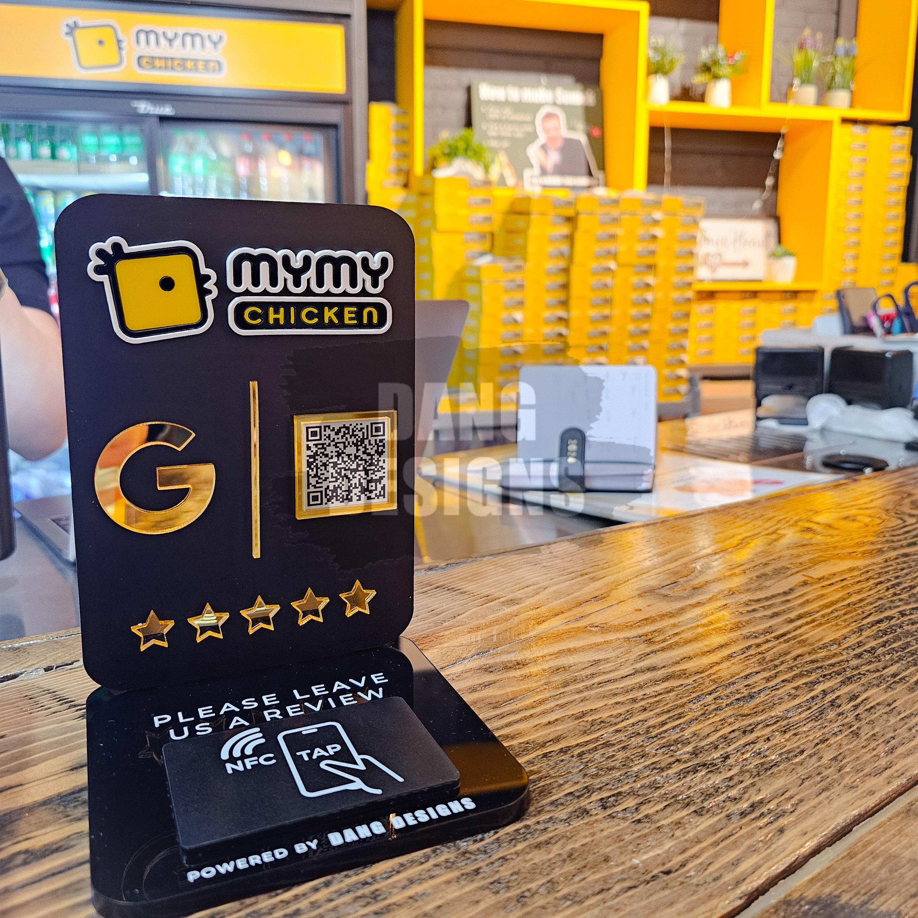 Custom Acrylic NFC Google Review Sign