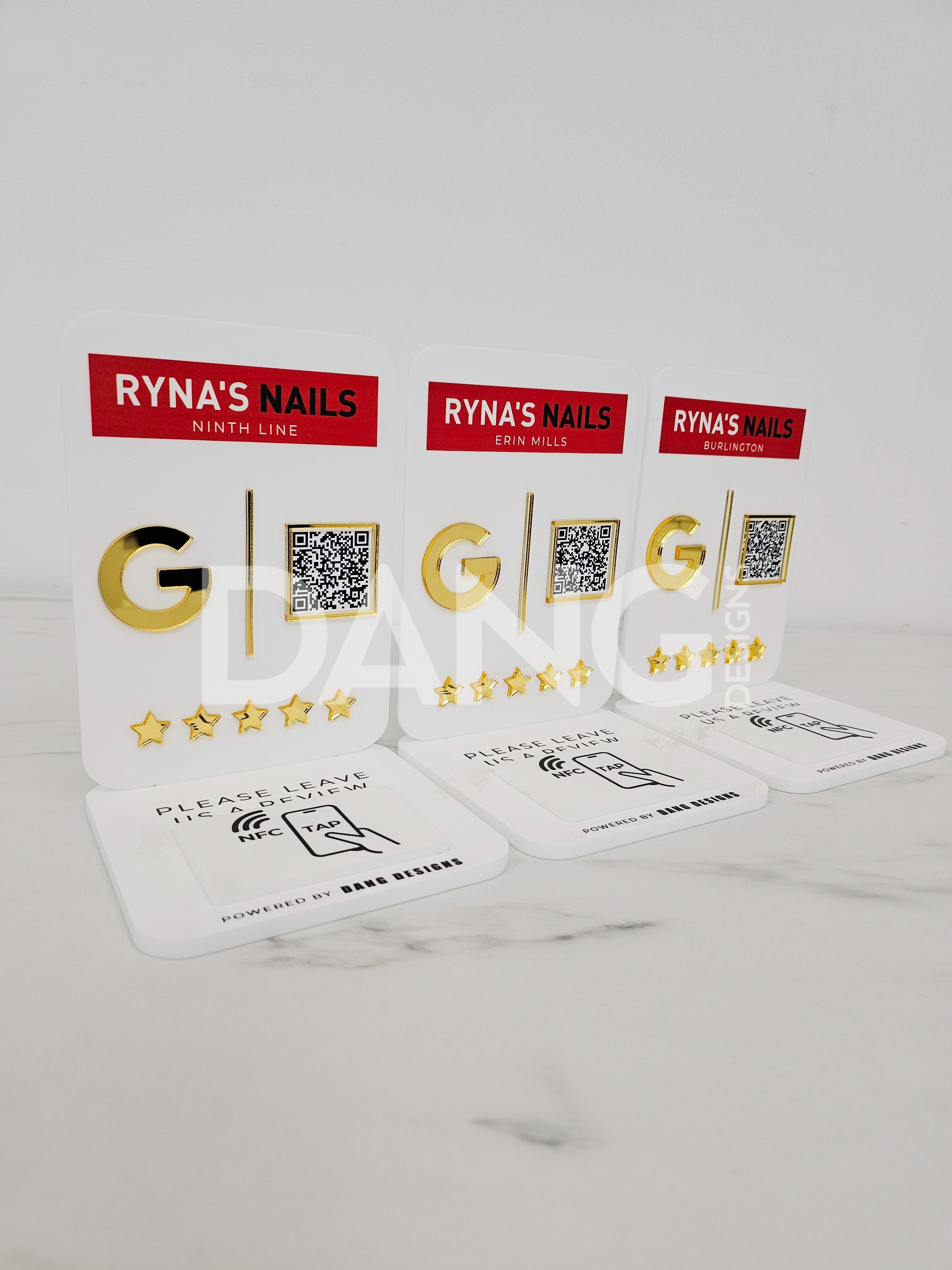 Custom Acrylic NFC Google Review Sign