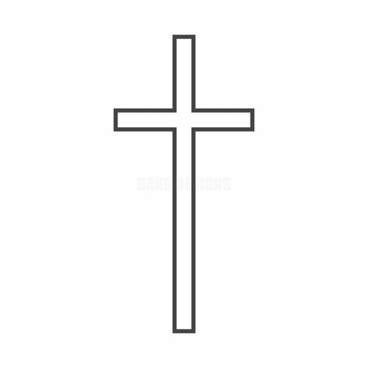 Crucifix Cross Acrylic Blank | Fluorescent