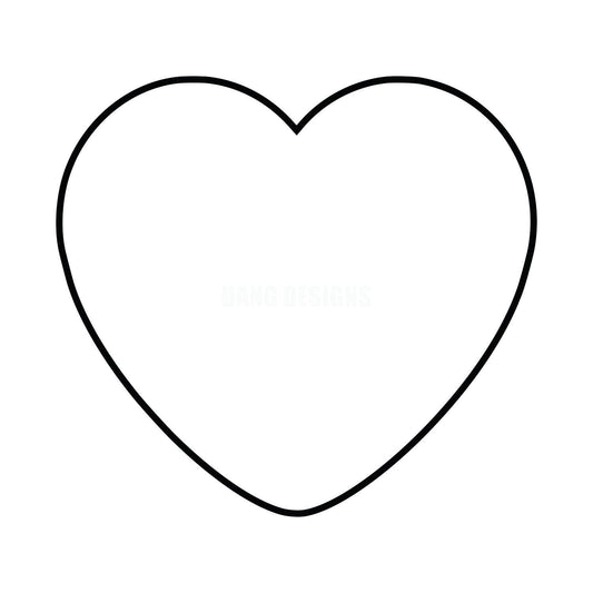 Cute Heart Acrylic Blank
