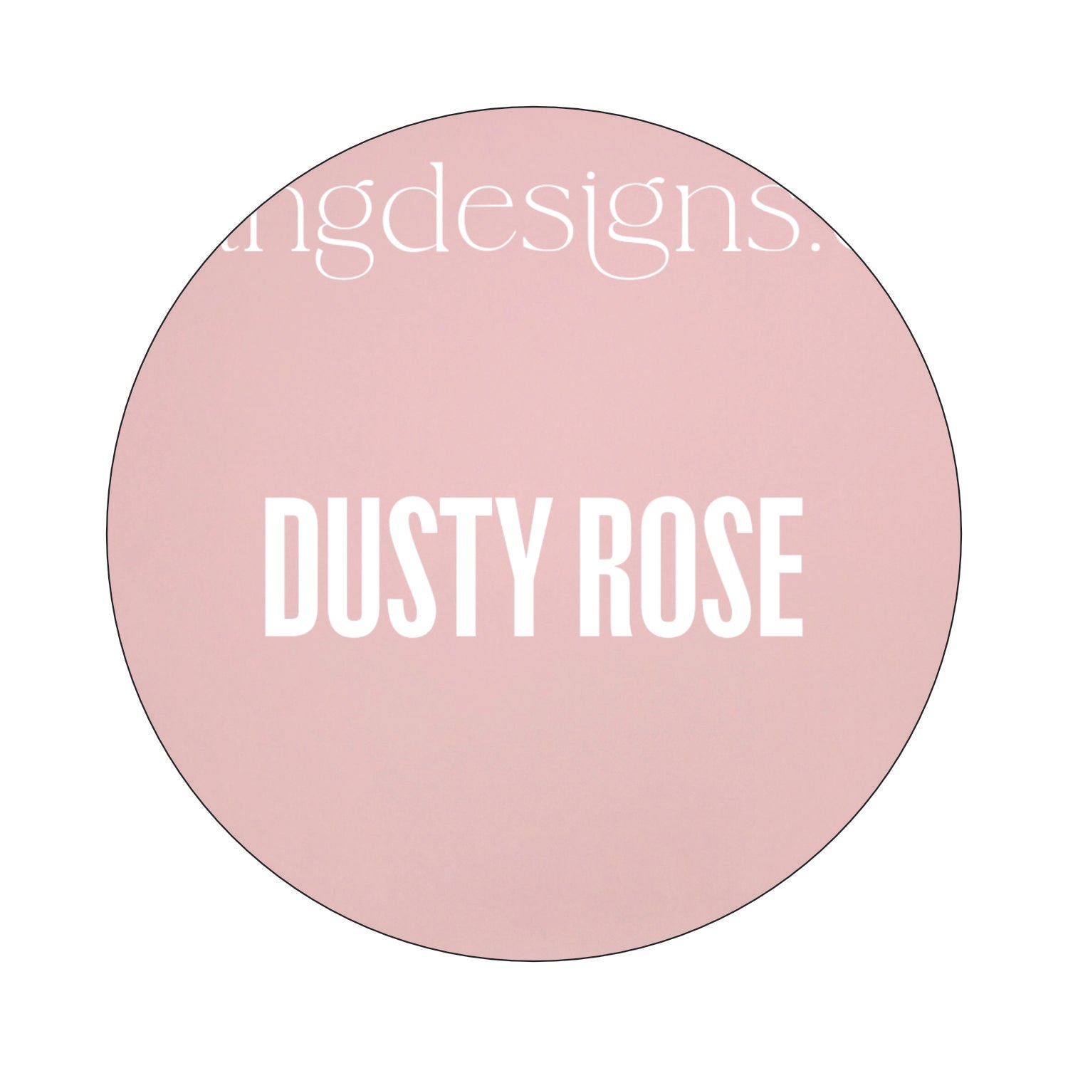 Round Acrylic Sheet | Dusty Rose