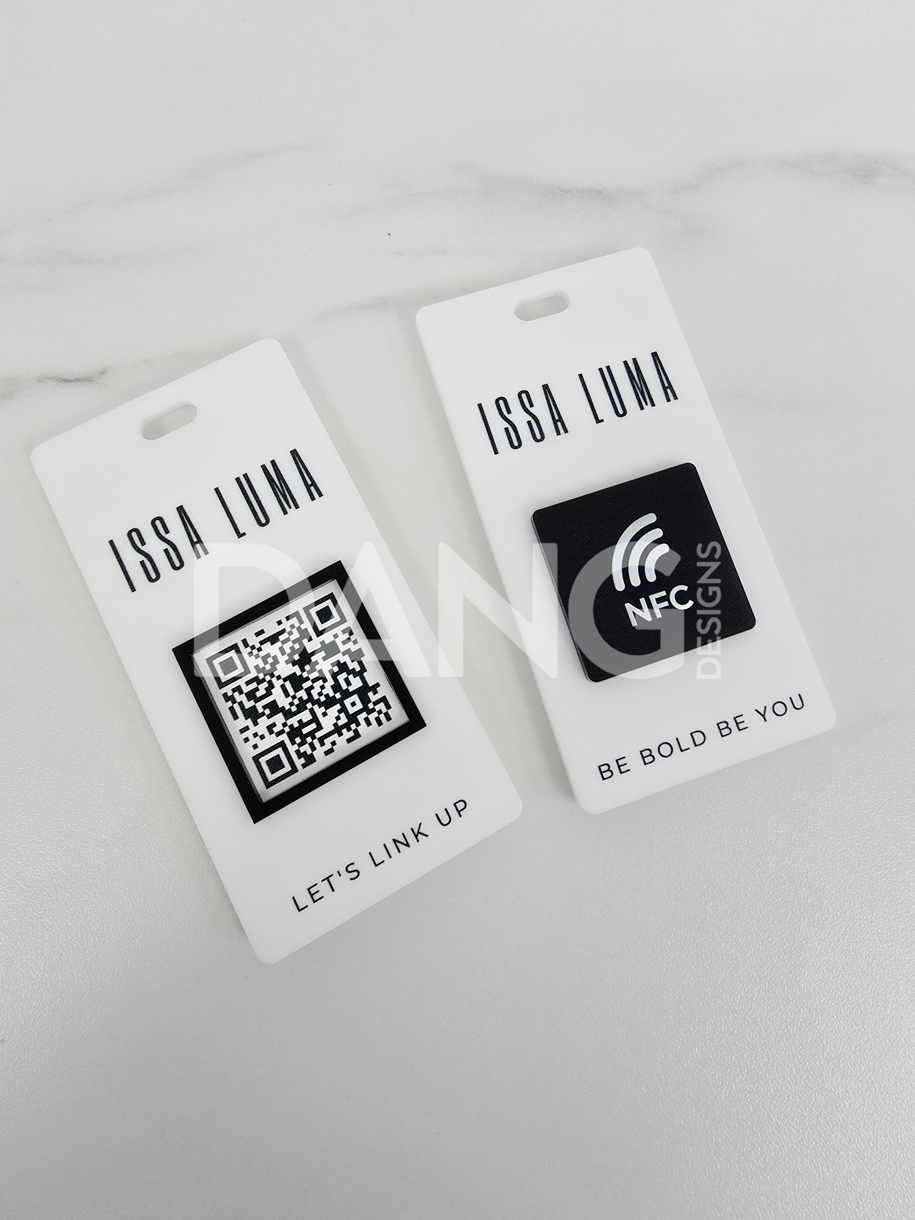 Custom DUAL Tradeshow NFC & QR Code Badges