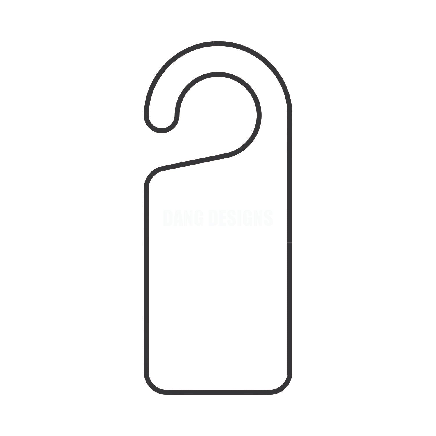 Door Hanger Acrylic Blank
