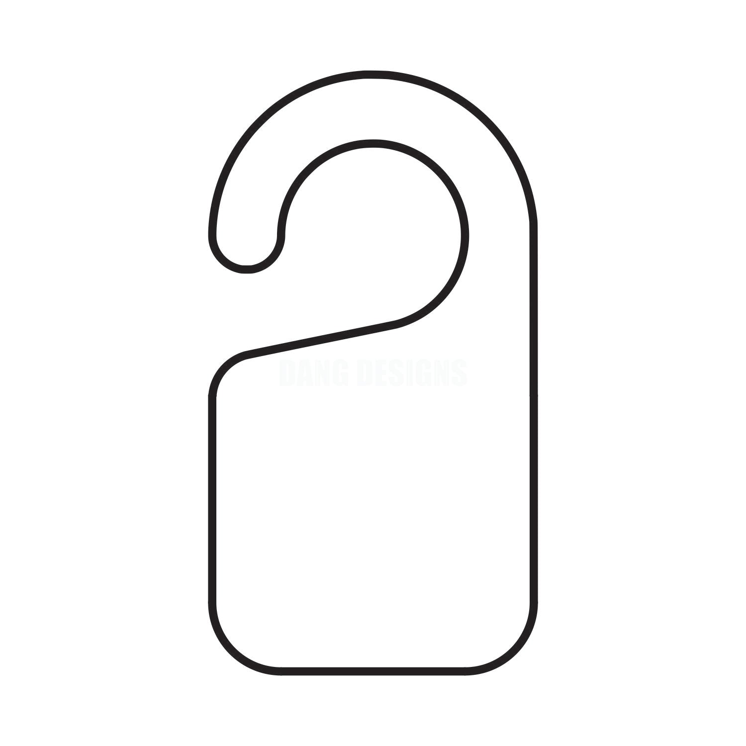 Door Hanger Acrylic Blank