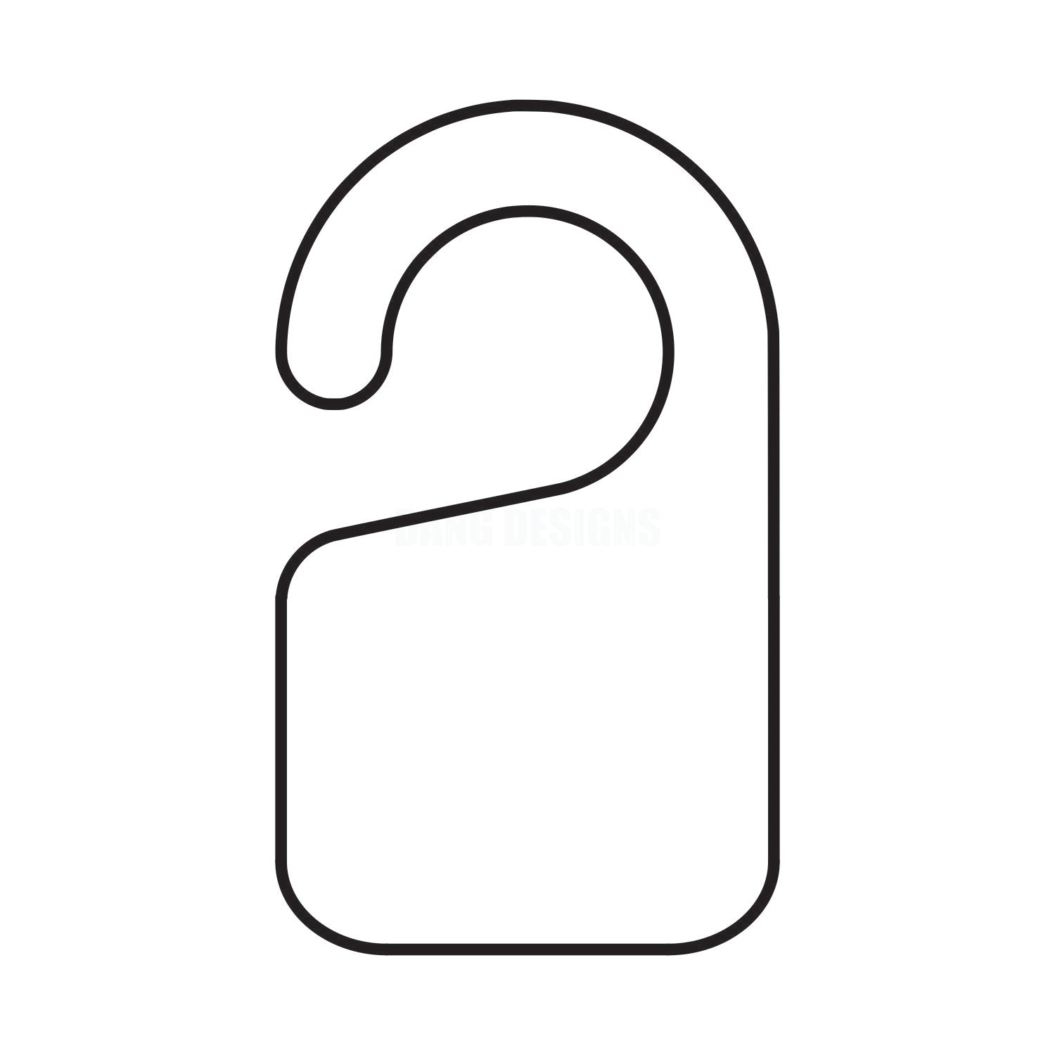Door Hanger Acrylic Blank