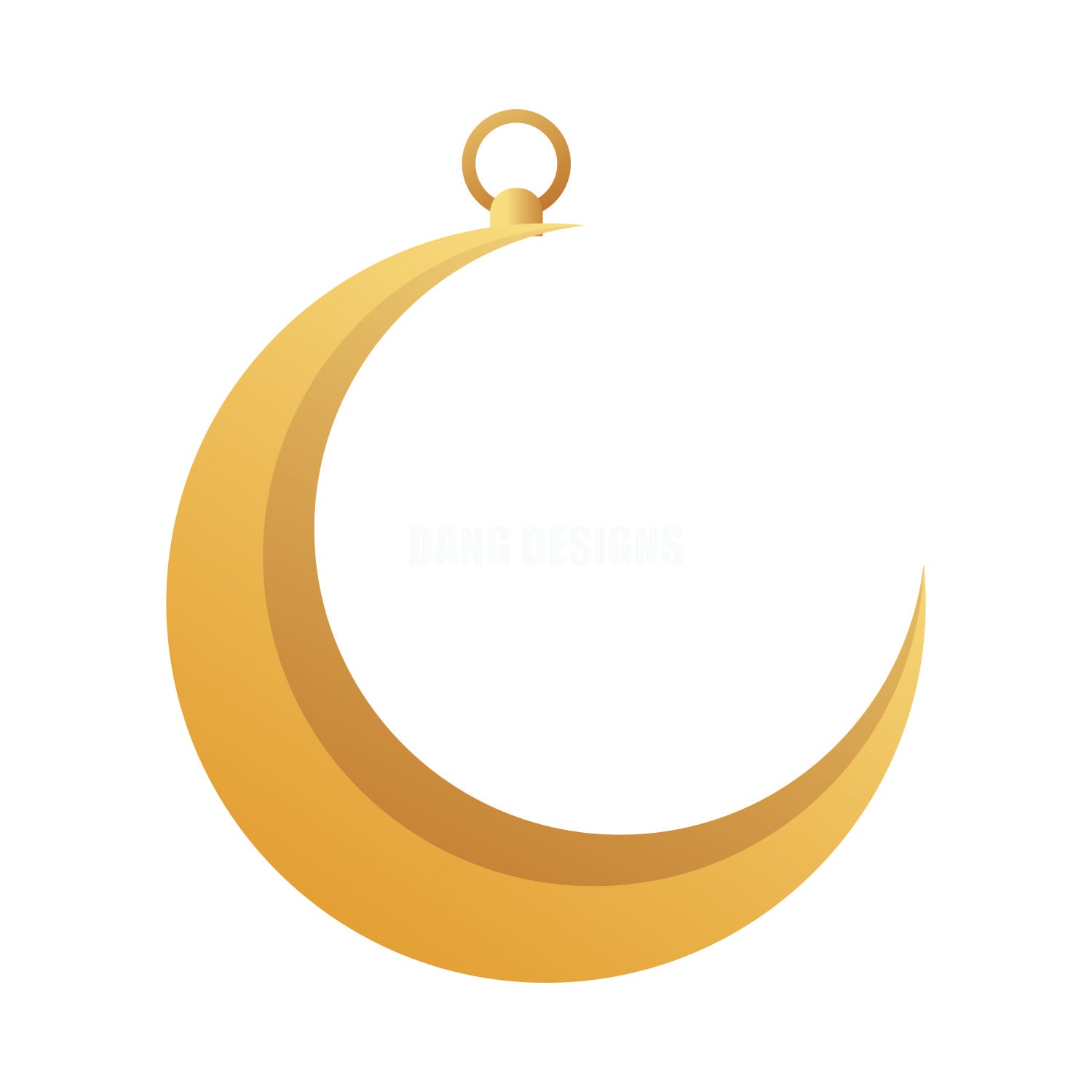 Hanging Crescent Acrylic Blank