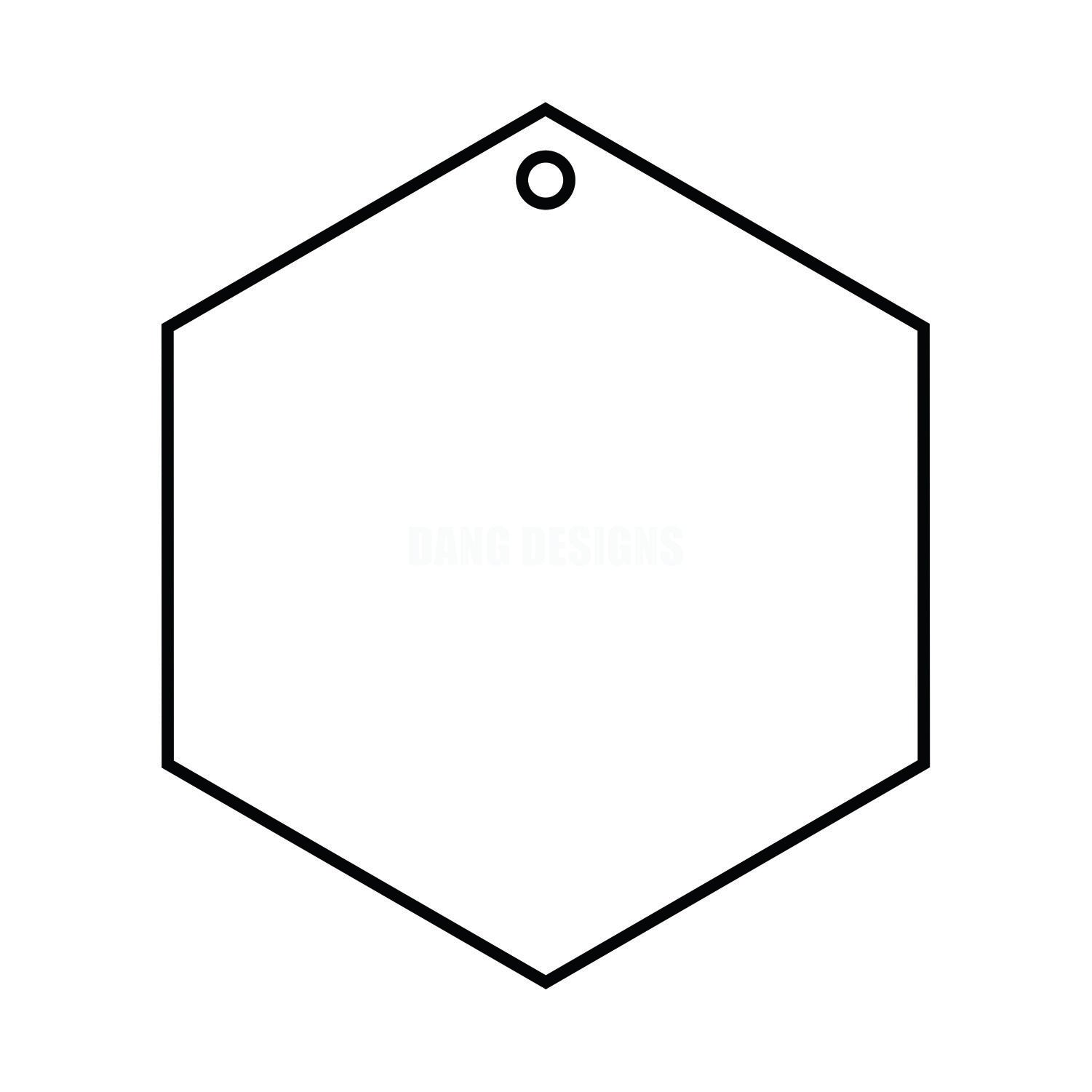 Hexagon Acrylic Blank