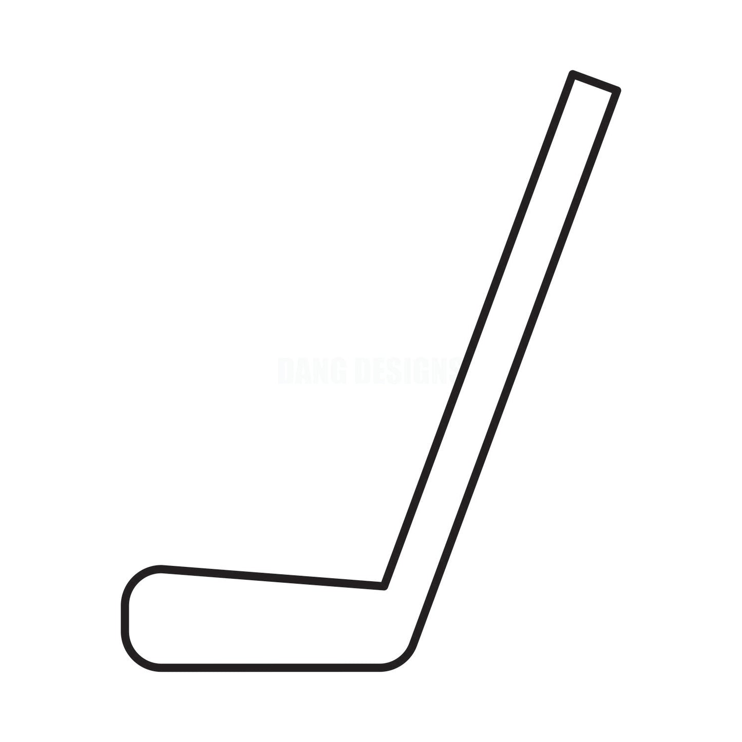 Hockey Stick Acrylic Blank