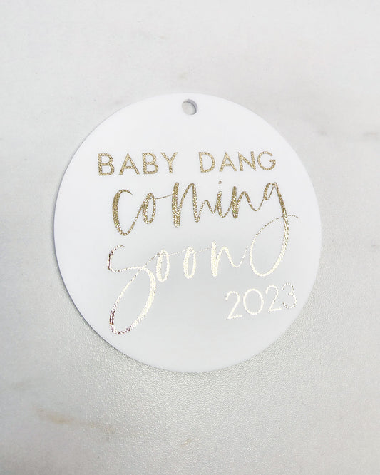 Baby Announcement Ornament | Acrylic | 3mm